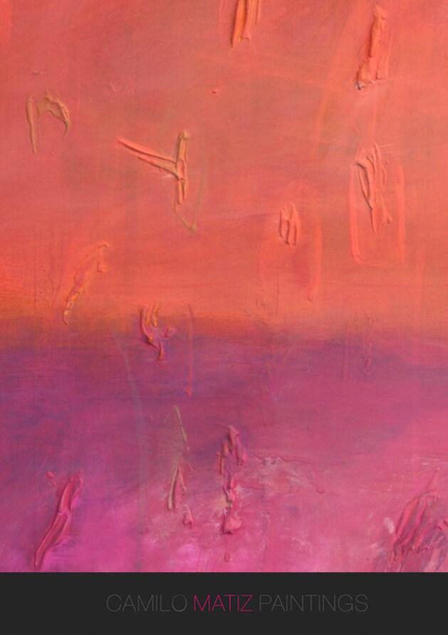Original Orange Red Abstract art Painting | Wall Decor on Canvas Acrylic Oil Contemporary Extra Large Abstract Art, Texture Painting - camilomattis.com