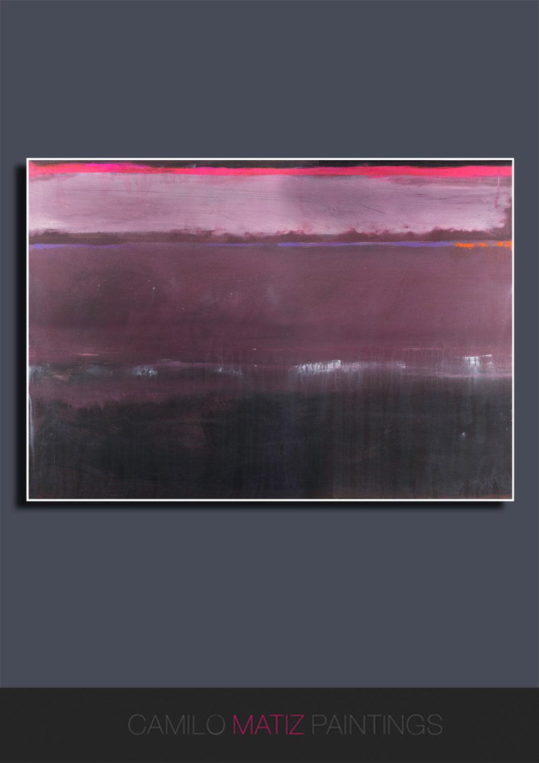 Modern art print brown red pink minimalist print giclee, extra large print contemporary art by Camilo Mattis - camilomattis.com