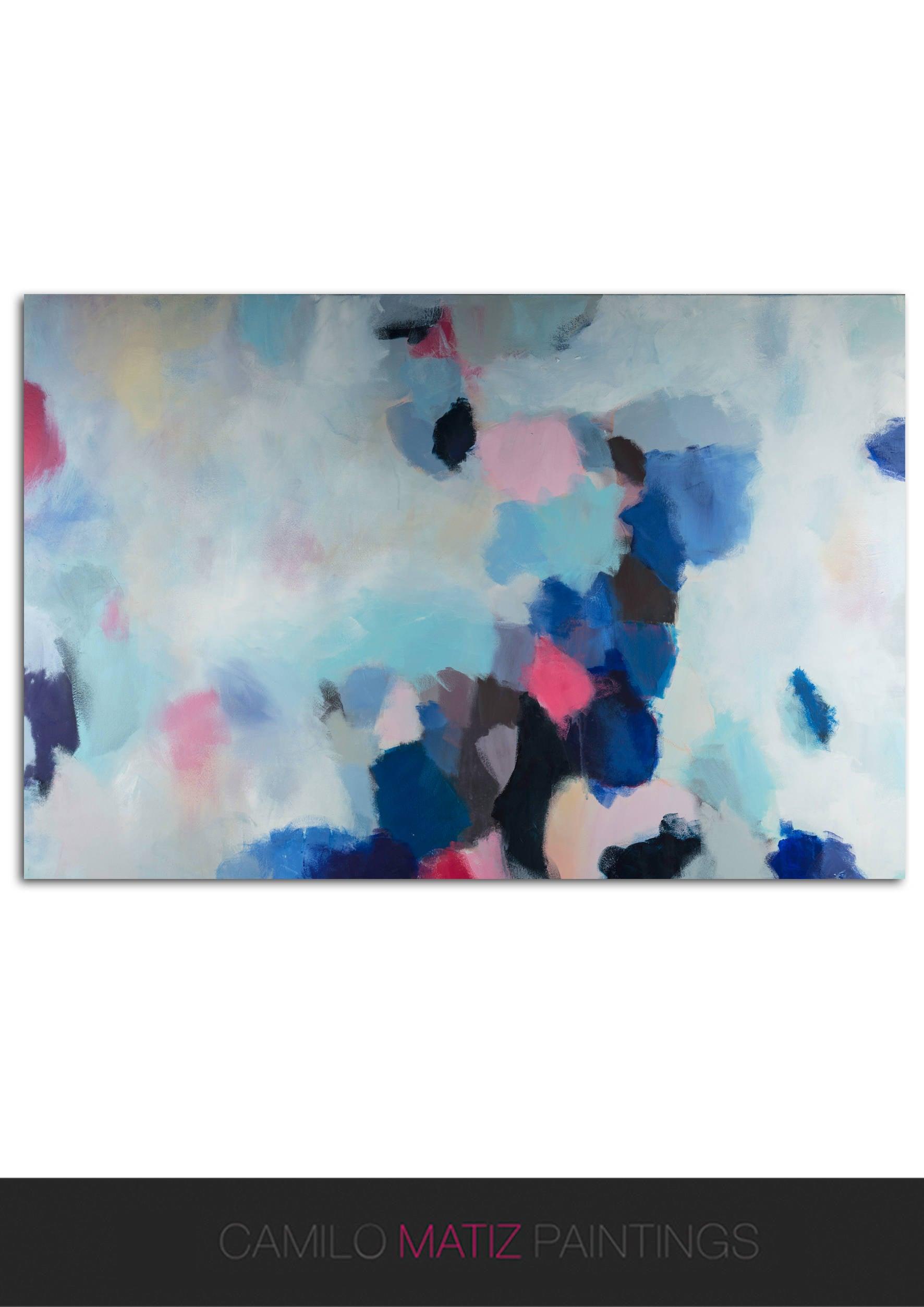 Abstract Art Print, Extra Large Wall Art, Abstract painting, Bedroom wall art, Print on Canvas, Living room decor by Camilo Mattis - camilomattis.com