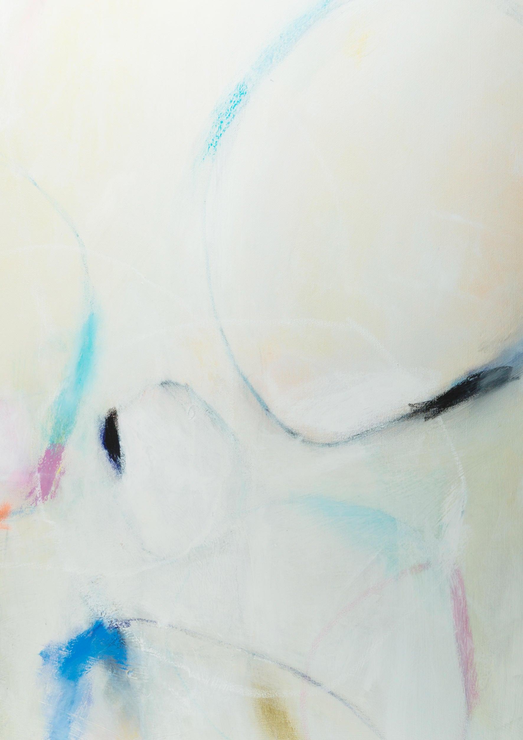 Abstract painting, abstract art print wall art, abstract painting print, teal blue pink wall decor, living room decor, Camilo Mattis - camilomattis.com