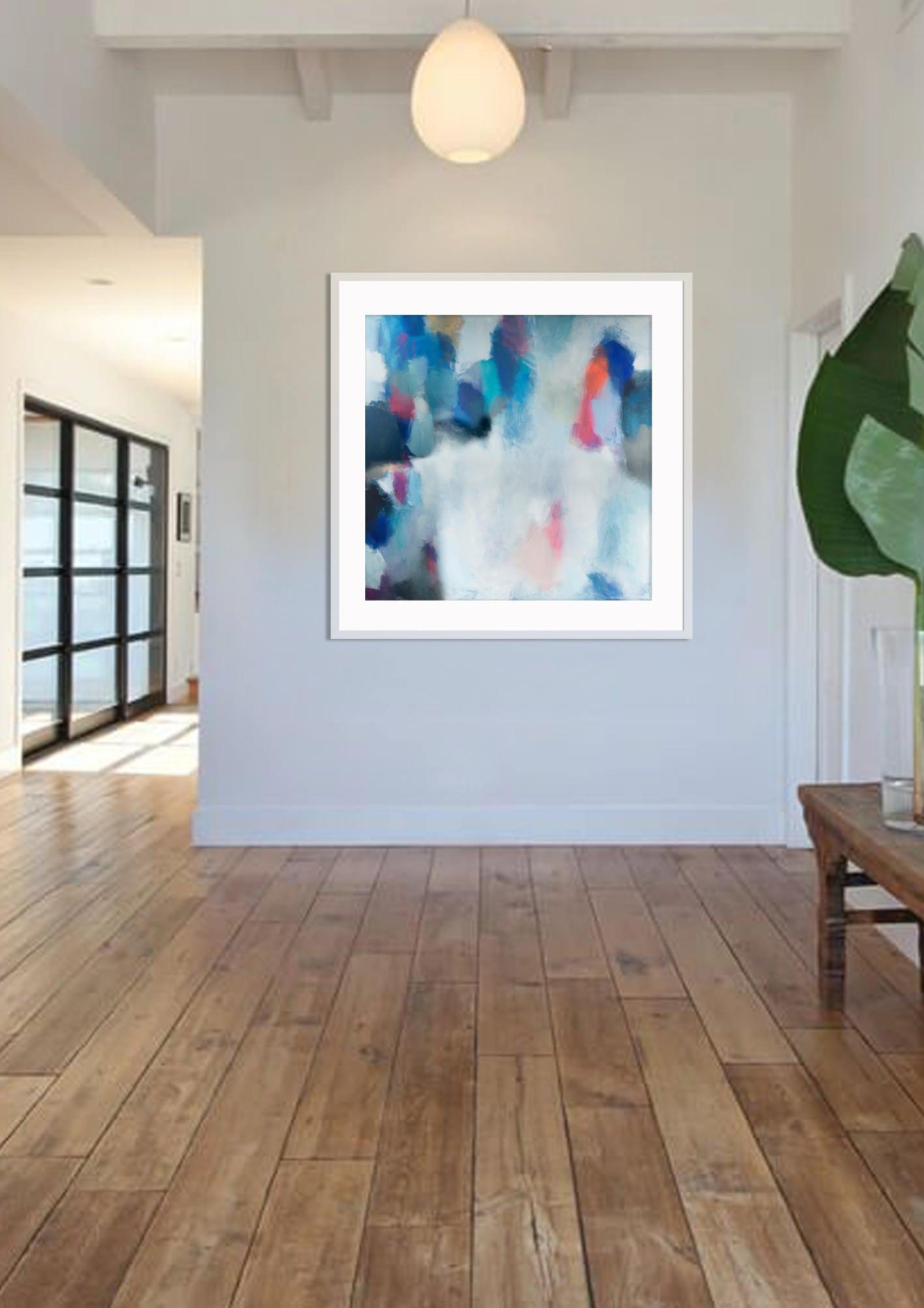 Abstract Art Print, Abstract Giclee Print, Blue And Grey, Modern Art Abstract, Minimalist Painting, Abstract Expressionist Art - camilomattis.com