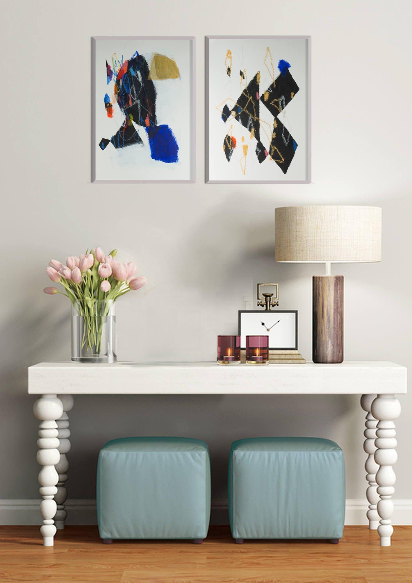 Abstract print set, minimal abstract print, abstract art, wall art, wall decor canvas art by Camilo Matiz - camilomattis.com