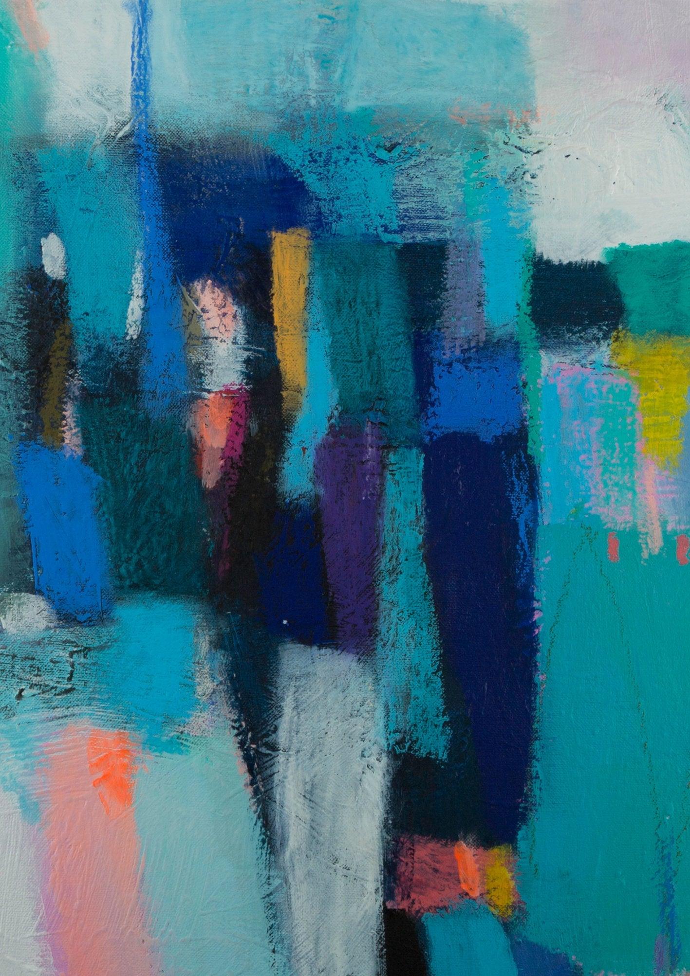 Abstract wall art, abstract painting, large Colorful art, acrylic painting, abstract art, canvas art, wall hanging by Camilo Mattis - camilomattis.com