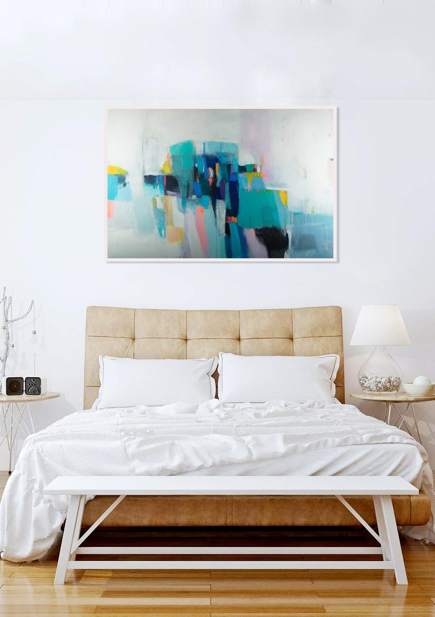 Abstract wall art, abstract painting, large Colorful art, acrylic painting, abstract art, canvas art, wall hanging by Camilo Mattis - camilomattis.com