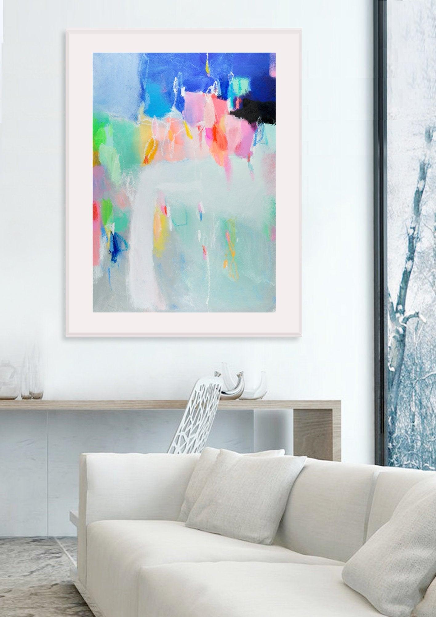Extra large wall art abstract print, art print, gallery wall prints, bedroom wall art by Camilo Mattis - camilomattis.com