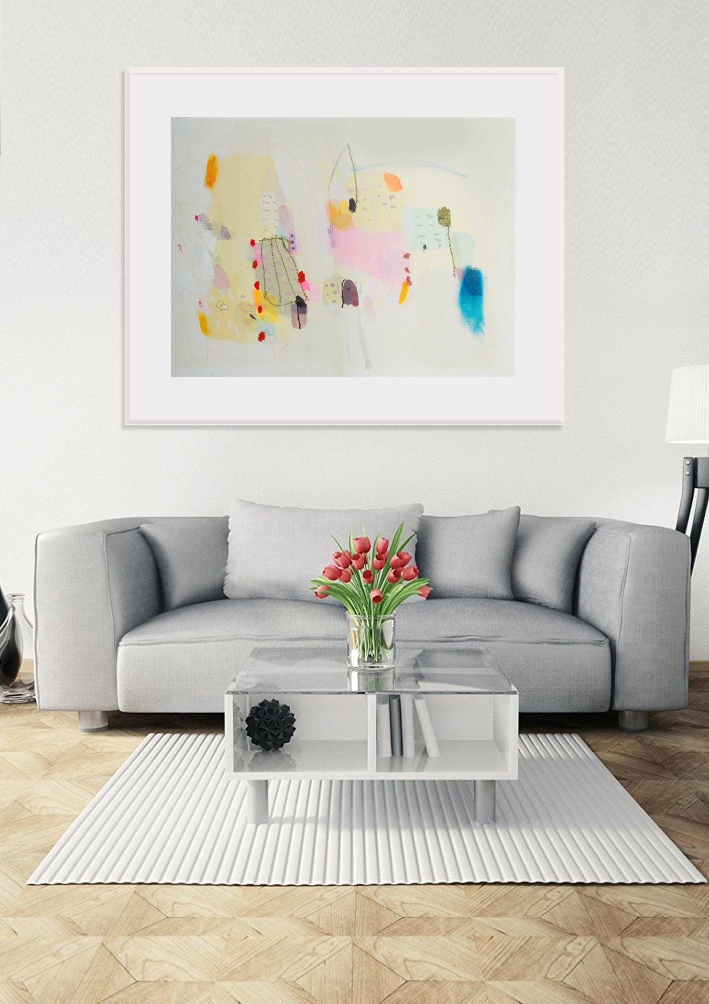 watercolor paint, abstract painting, extra large wall art, minimalist art, canvas print by Camilo Mattis - camilomattis.com