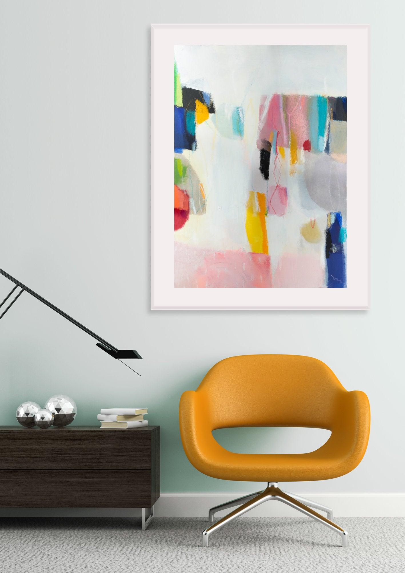 Wall art print living room decor abstract giclee abstract wall art canvas print by Camilo Mattis - camilomattis.com