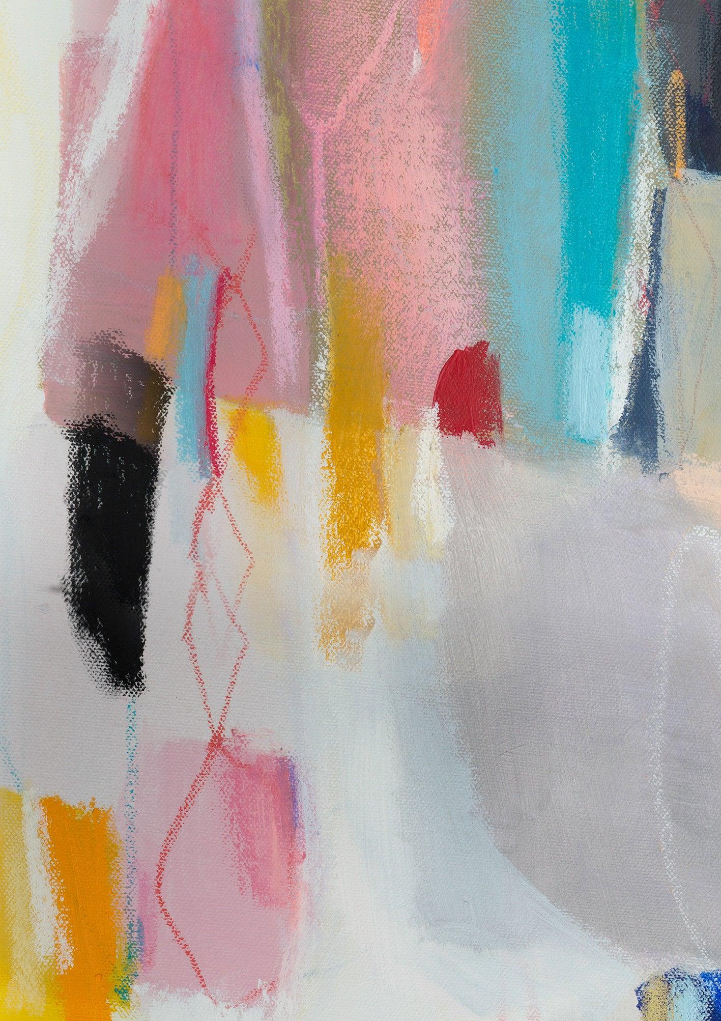 Abstract art print, modern landscape, Print on Canvas, colorful, Art Print for living Room, abstract Giclee print, abstract painting - camilomattis.com