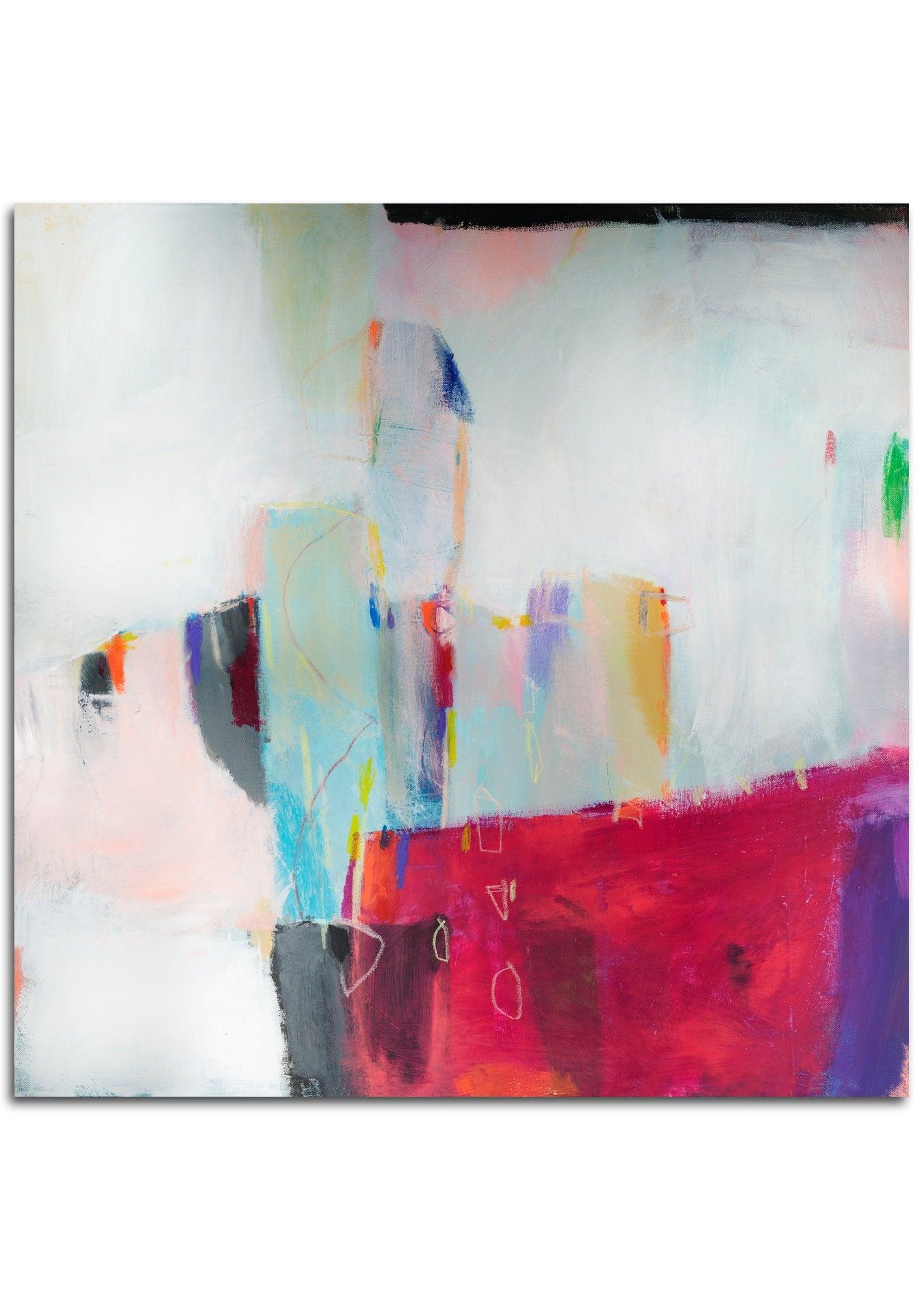 Red wall art Abstract Painting Modern Art print Art Colorful giclee print Extra Large Abstract Art Large Painting XL Art - camilomattis.com