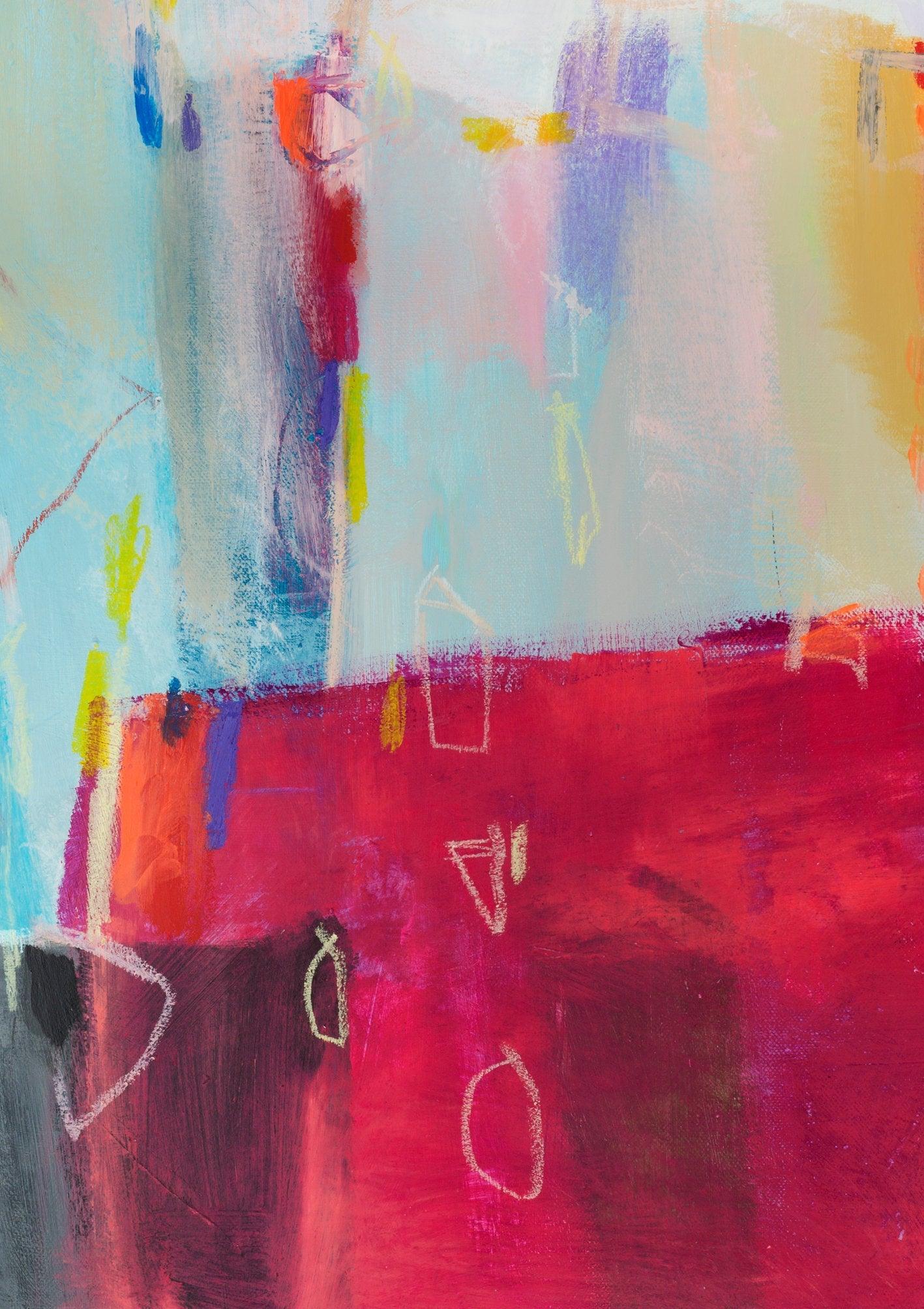Red wall art Abstract Painting Modern Art print Art Colorful giclee print Extra Large Abstract Art Large Painting XL Art - camilomattis.com