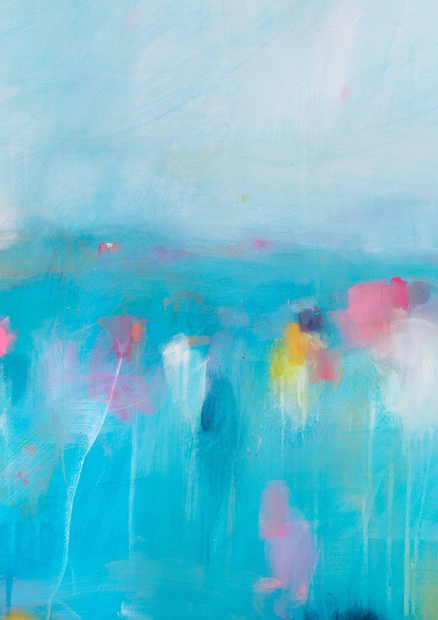 Extra large wall art coastal art gallery wall art print blue abstract nautical wall decor print by Camilo Mattis - camilomattis.com