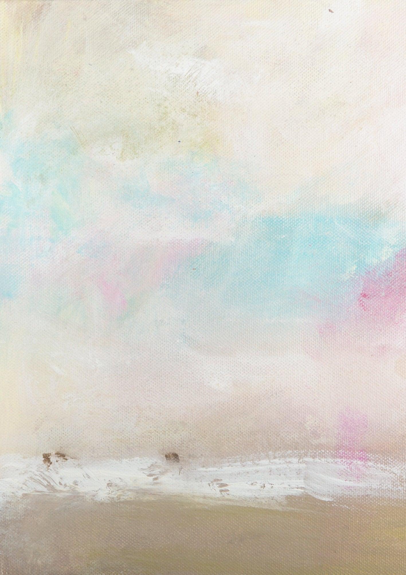 Set of 2 Abstract art abstract minimalist seascape painting canvas art wall art sea art by Camilo Mattis - camilomattis.com