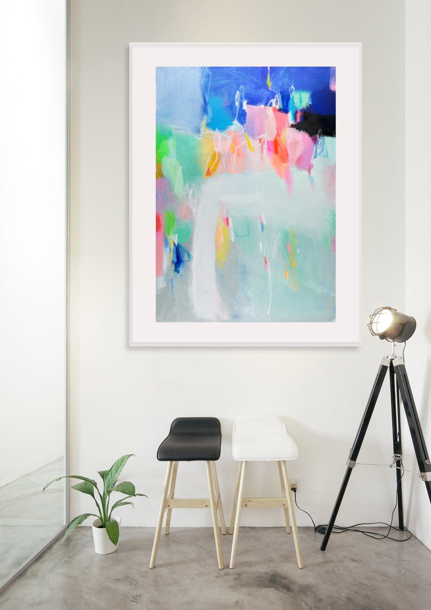 Extra large wall art abstract print, art print, gallery wall prints, bedroom wall art by Camilo Mattis - camilomattis.com