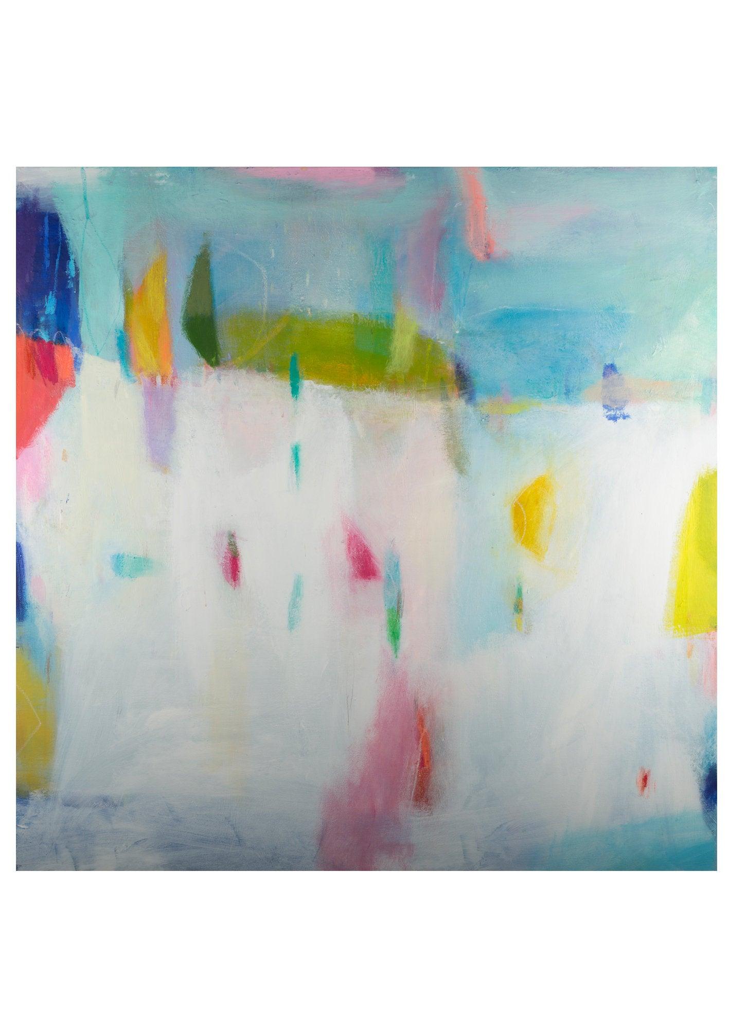 Abstract print, large modern wall art, abstract painting print, colorful decor, living room wall art, Camilo Mattis - camilomattis.com