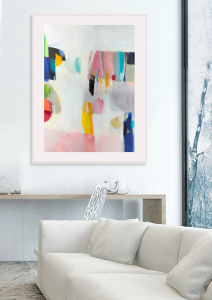 Abstract art print, modern landscape, Print on Canvas, colorful, Art Print for living Room, abstract Giclee print, abstract painting - camilomattis.com
