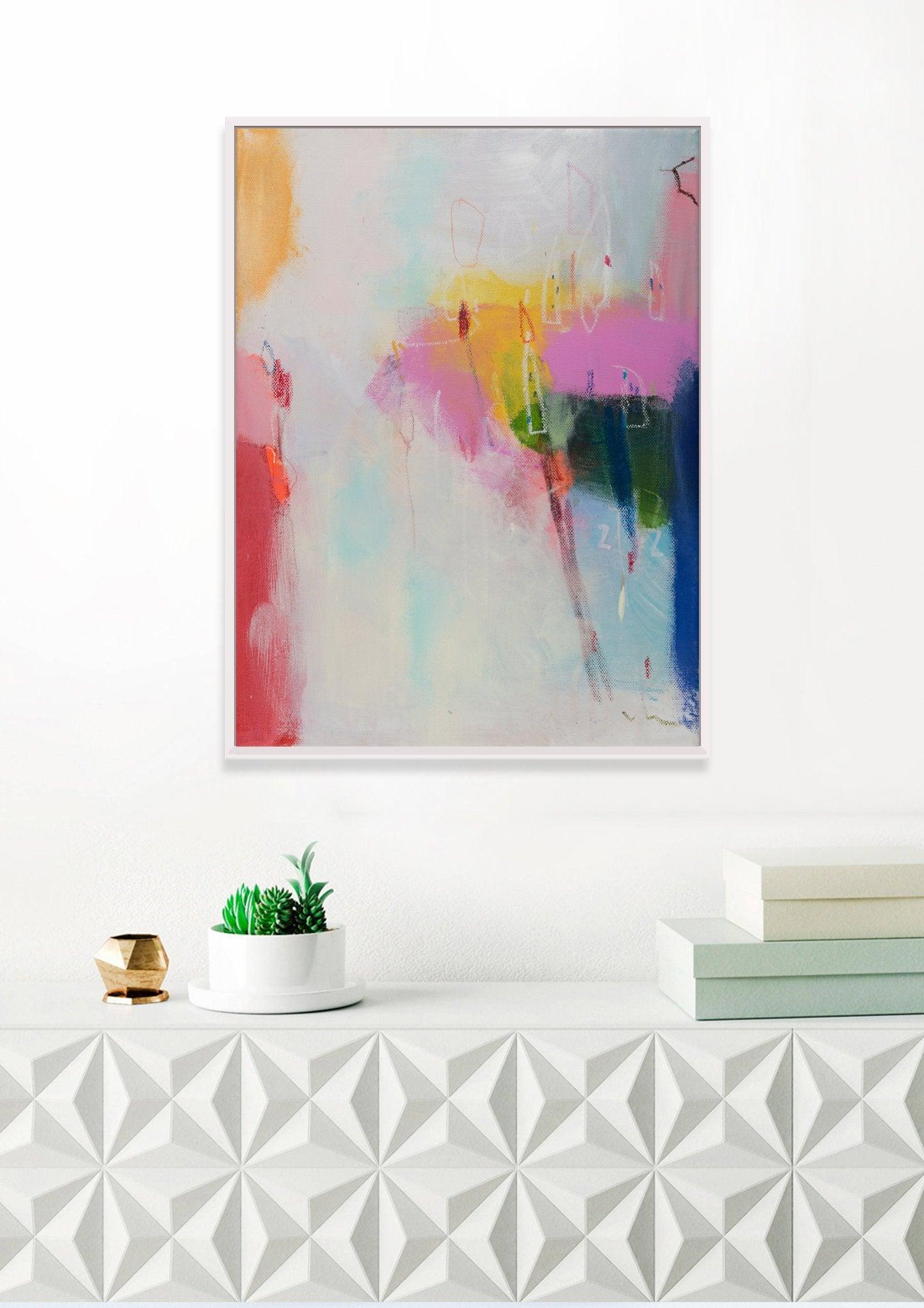 Abstract painting, original art, colorful painting, contemporary art, geometric art, by Camilo Mattis - camilomattis.com