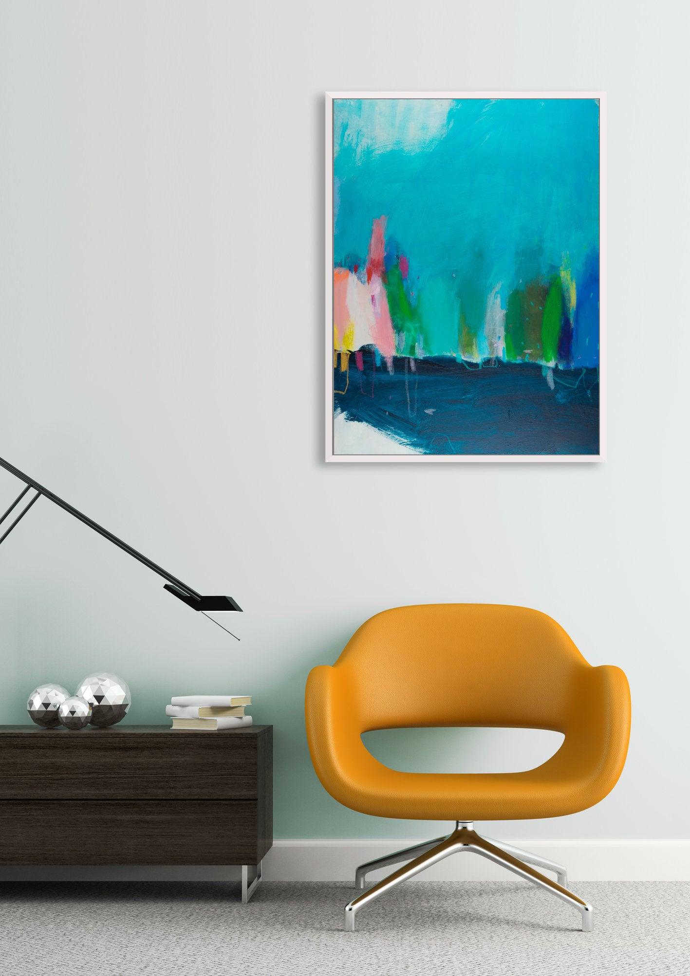 Tuscany wall art print, Landscape print, tree abstract art, Countryside Painting, Italian Painting, Impressionist Art - camilomattis.com