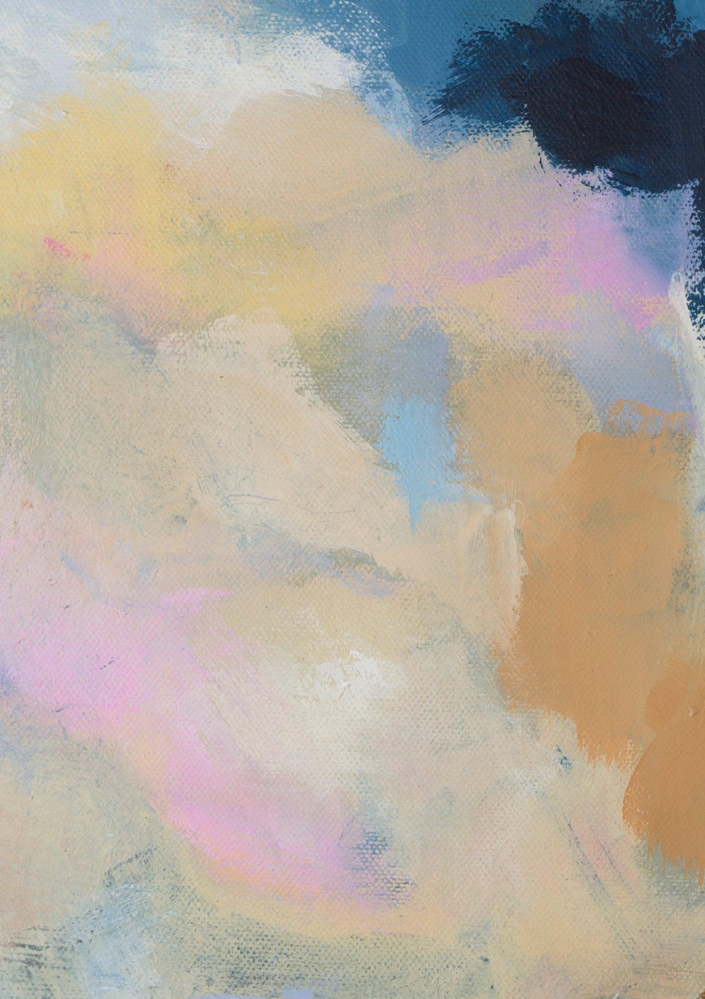 Set of 2 abstract paintings colorful impressionist original wall art abstract art painting acrylic by Camilo Mattis - camilomattis.com