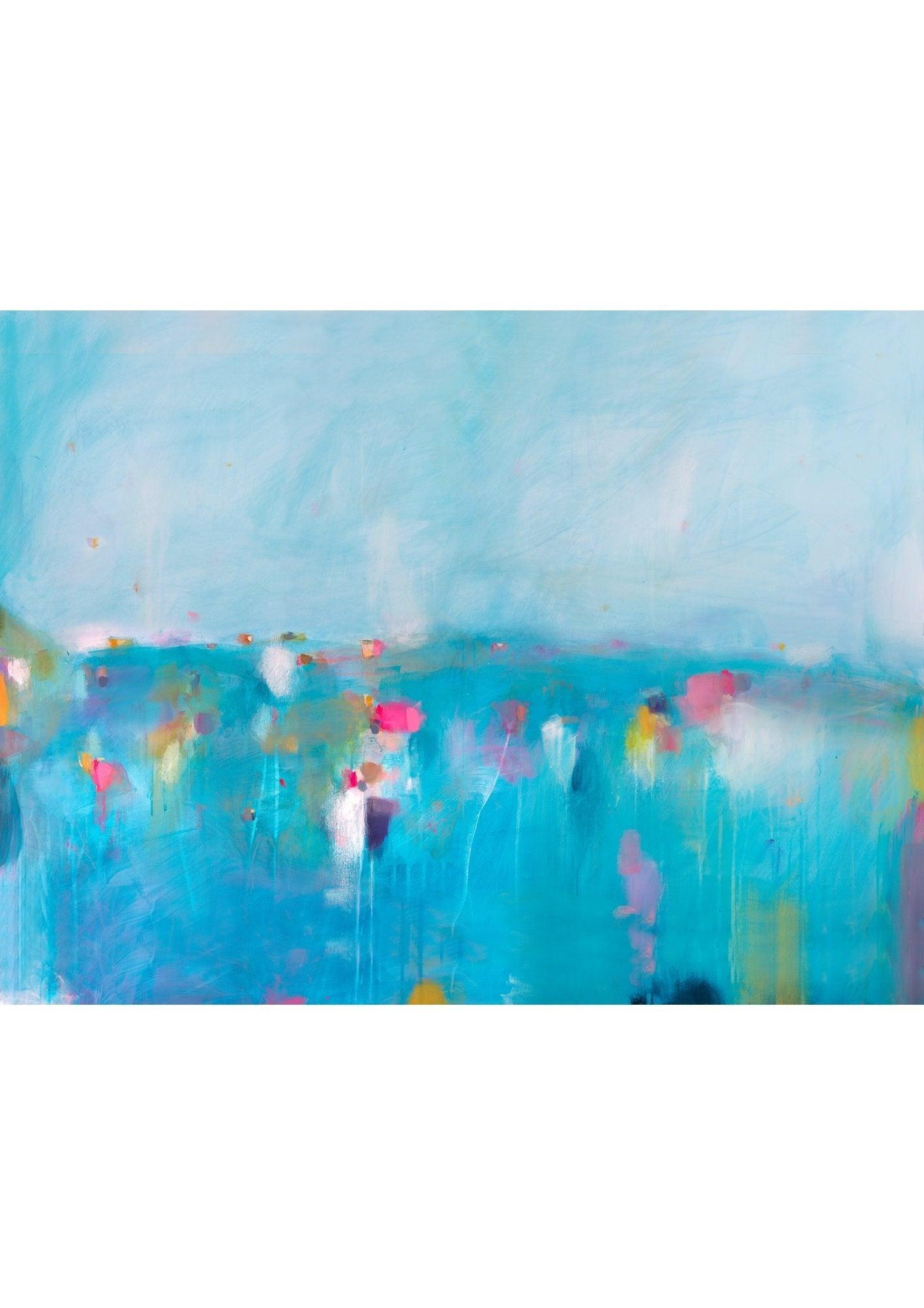 abstract wall art, Blue abstract painting, extra large print, painting print, abstract print by Camilo Mattis - camilomattis.com