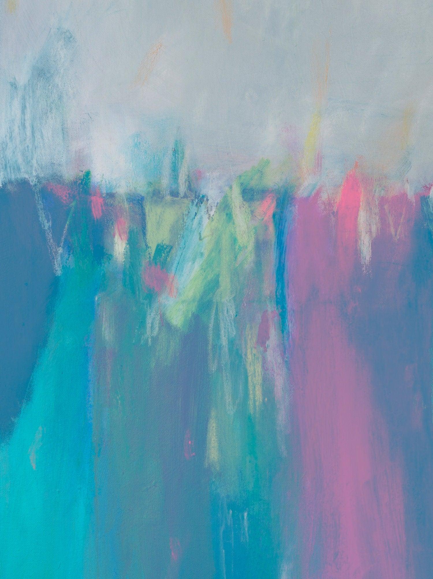 Blue original art, abstract painting, original modern art, large wall art by Camilo Mattis