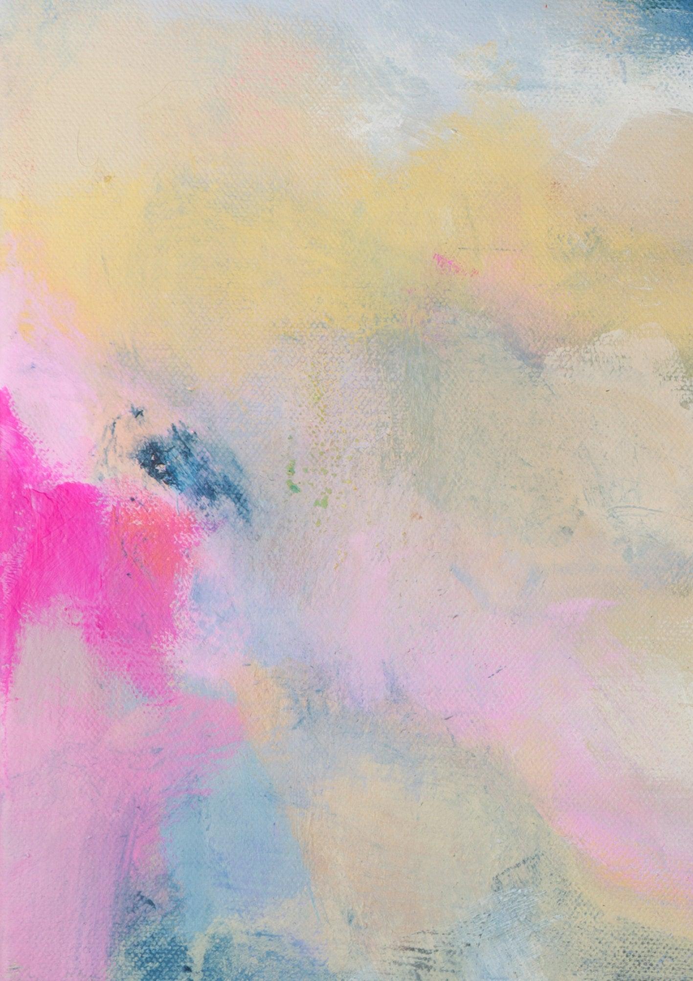 Set of 2 abstract paintings colorful impressionist original wall art abstract art painting acrylic by Camilo Mattis - camilomattis.com