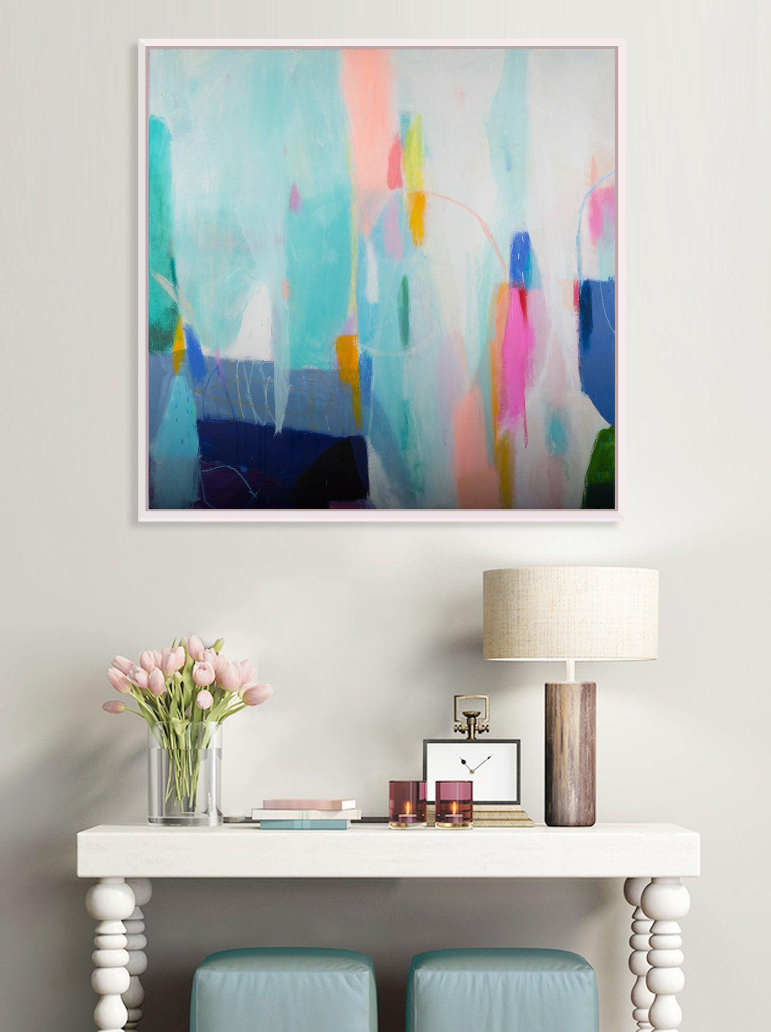 original abstract painting, abstract colorful painting modern, original acrylic abstract art, abstract modern wall art - camilomattis.com