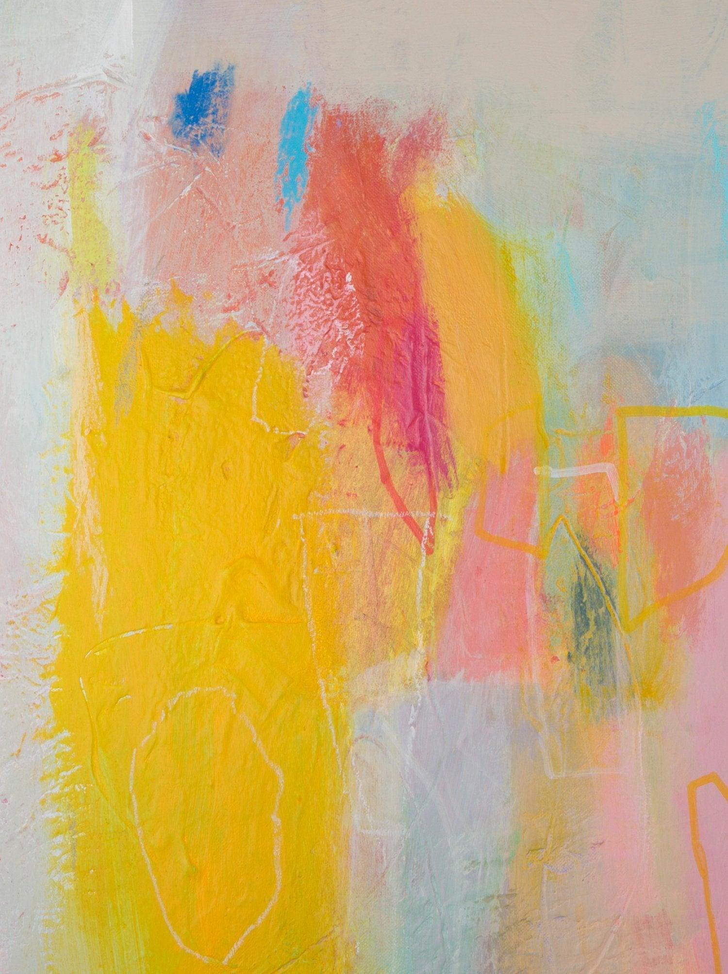 Nature abstract painting, abstract art, original wall art painting, modern wall art by Camilo Mattis - camilomattis.com