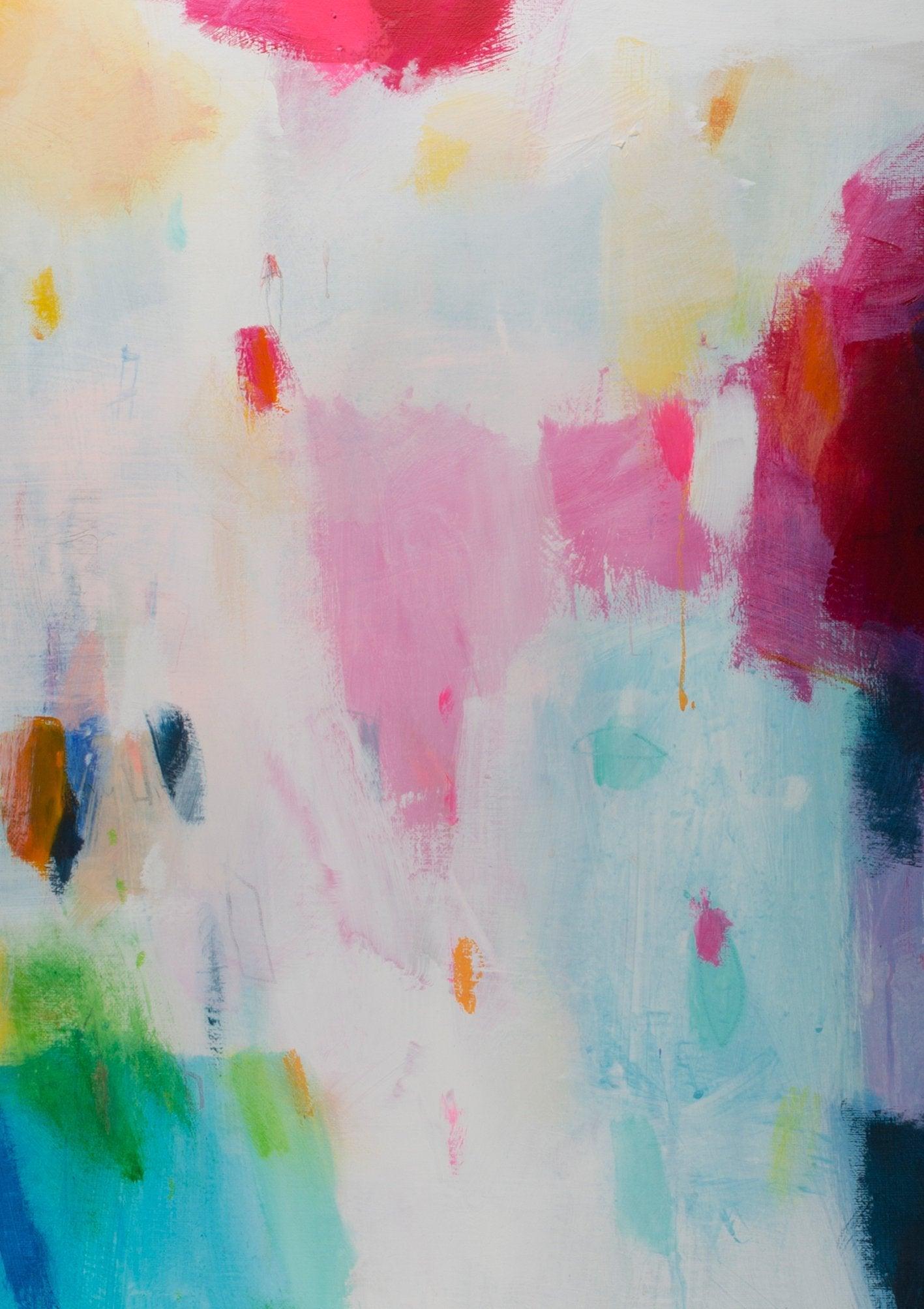 abstract colorful painting modern original abstract painting, living room painting, abstract modern wall art - camilomattis.com