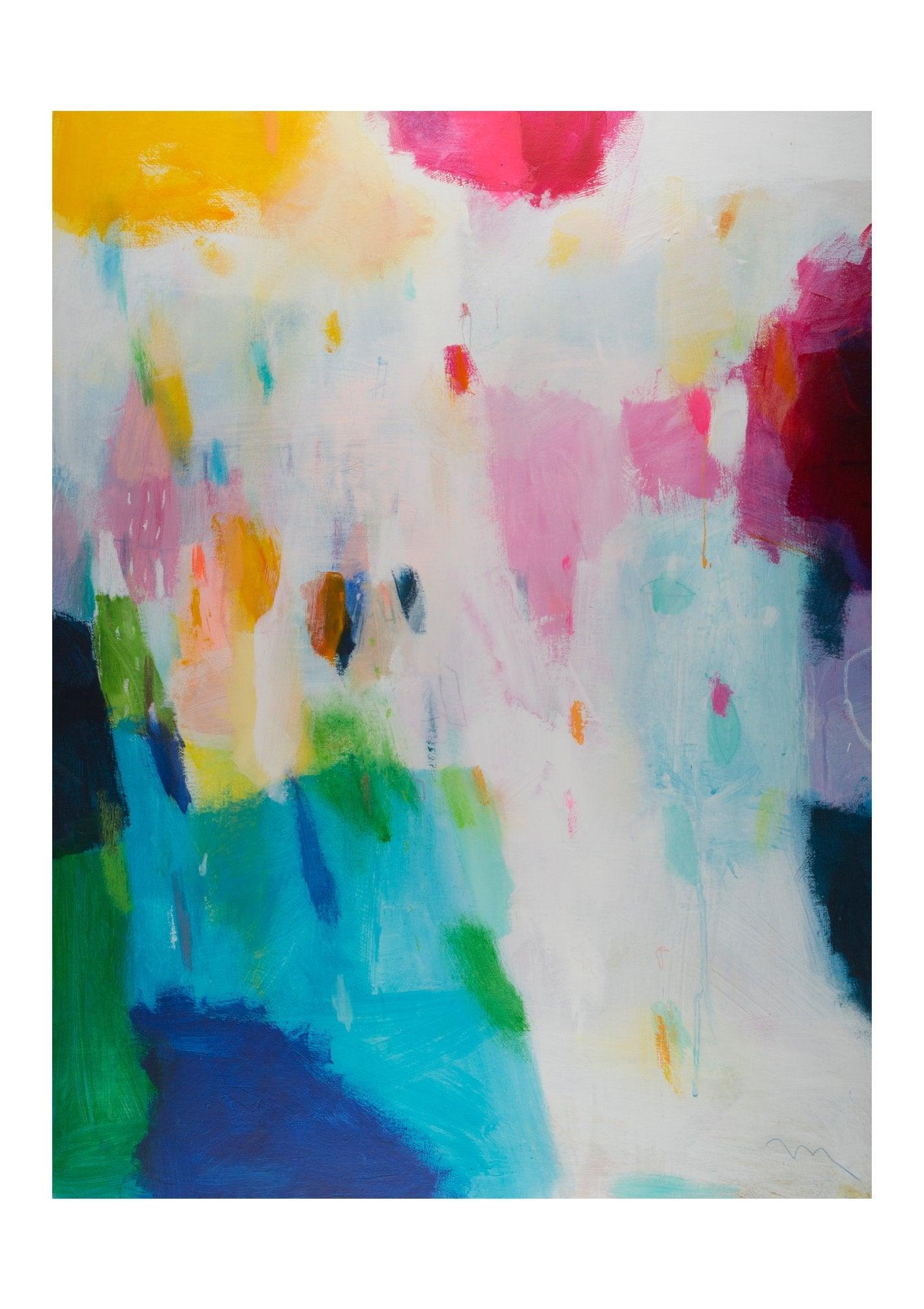 abstract colorful painting modern original abstract painting, living room painting, abstract modern wall art - camilomattis.com