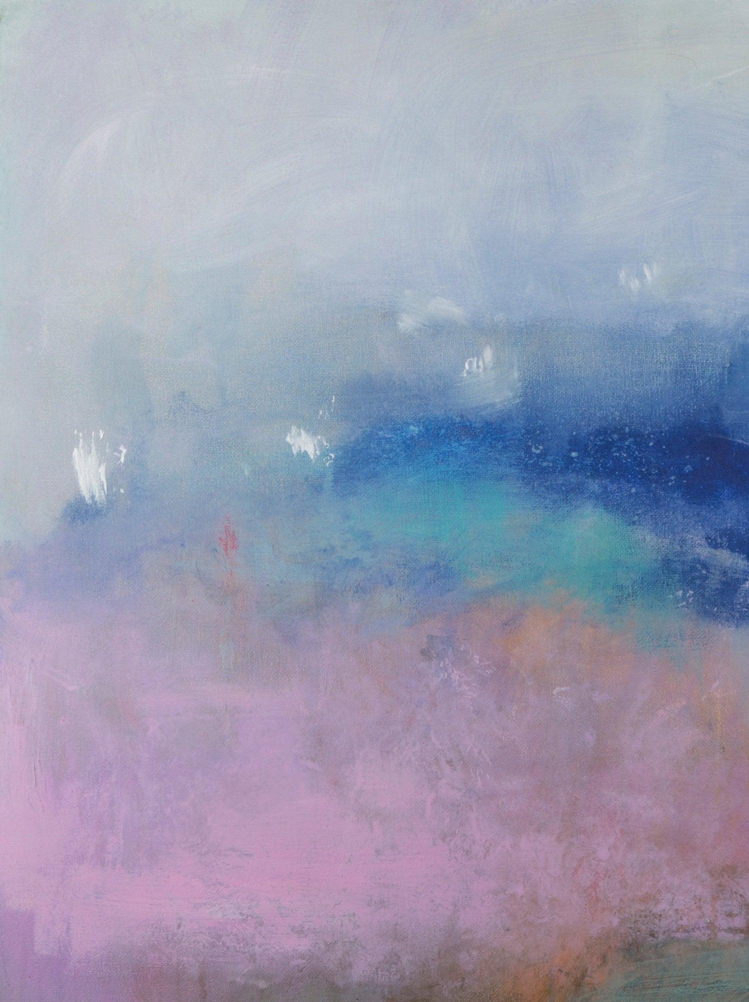 Coastal wall art gallery wall art ocean, abstract painting, blue wall art, Seascape canvas, blue modern abstract - camilomattis.com