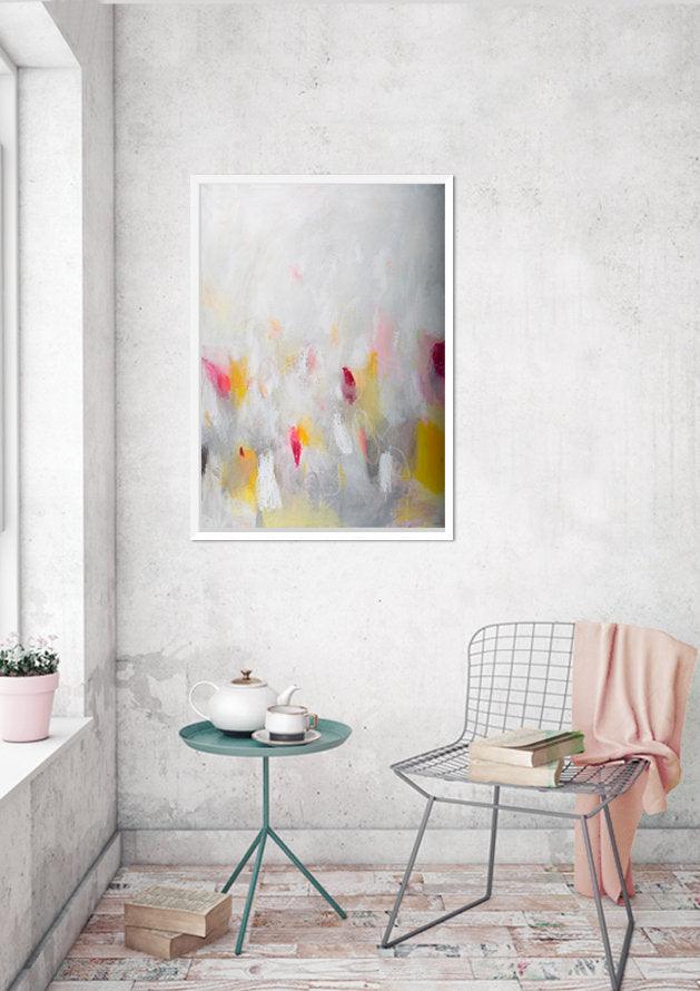 Acrylic Abstract Painting Colorful Wall Art, abstract wall art, geometric abstract art, by CamiloMattis - camilomattis.com