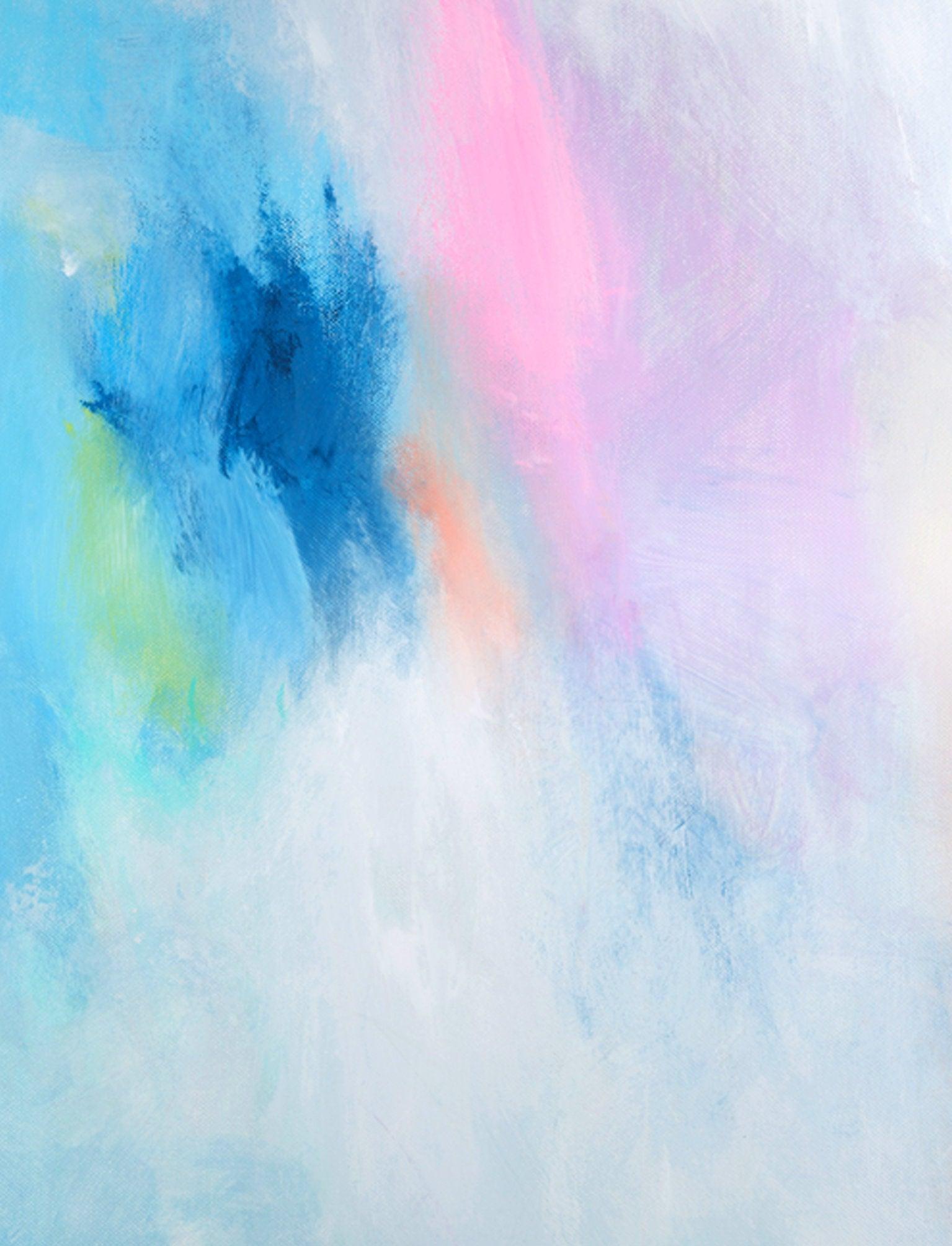 Blue wall art print abstract painting print apartment decor art print teal blue art print by Camilo Mattis - camilomattis.com