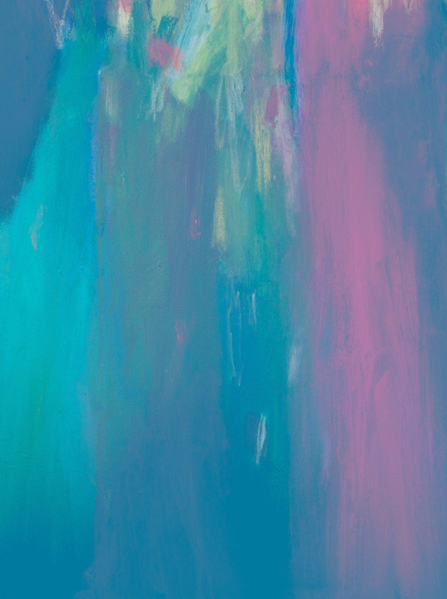 Blue original art, abstract painting, original modern art, large wall art by Camilo Mattis