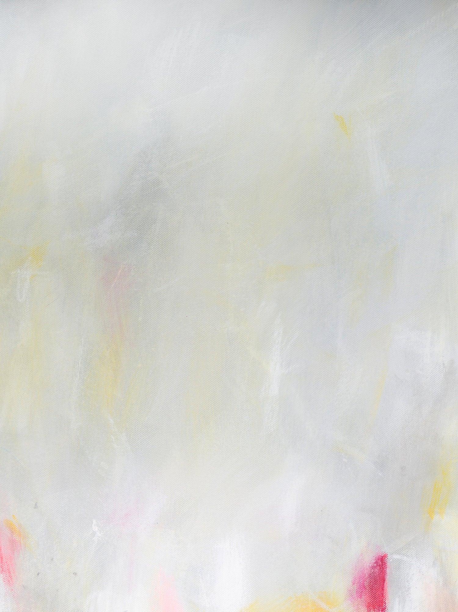 Yellow abstract painting flowers landscape print extra large wall print nature wall art print, Camilo Mattis - camilomattis.com