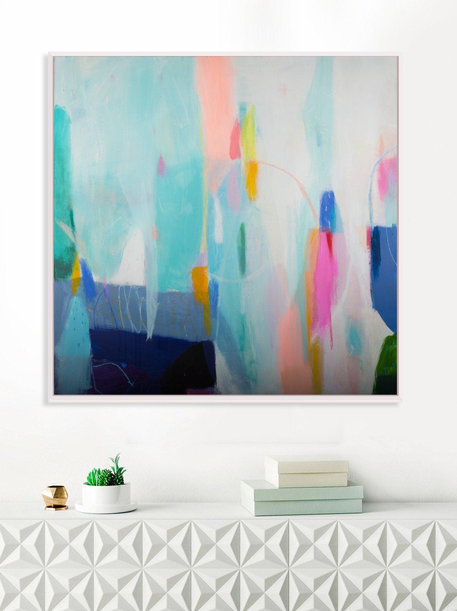 original abstract painting, abstract colorful painting modern, original acrylic abstract art, abstract modern wall art - camilomattis.com