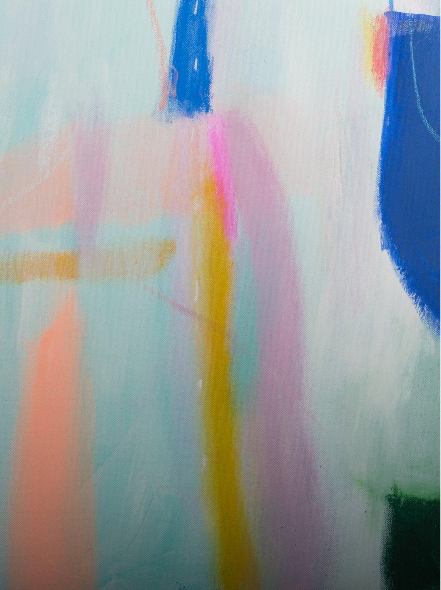 Teal blue abstract painting, abstract colorful painting , modern, original acrylic abstract art, abstract modern wall art - camilomattis.com