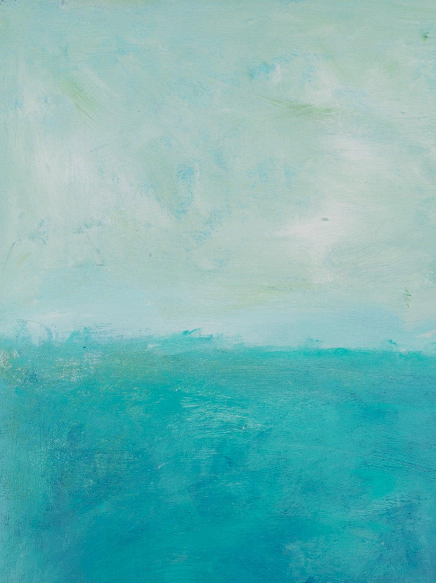 Blue Canvas art abstract painting, ocean wall art decor, Abstract Beach Art, Colorful Abstract Art Acrylic painting by Camilo Mattis - camilomattis.com