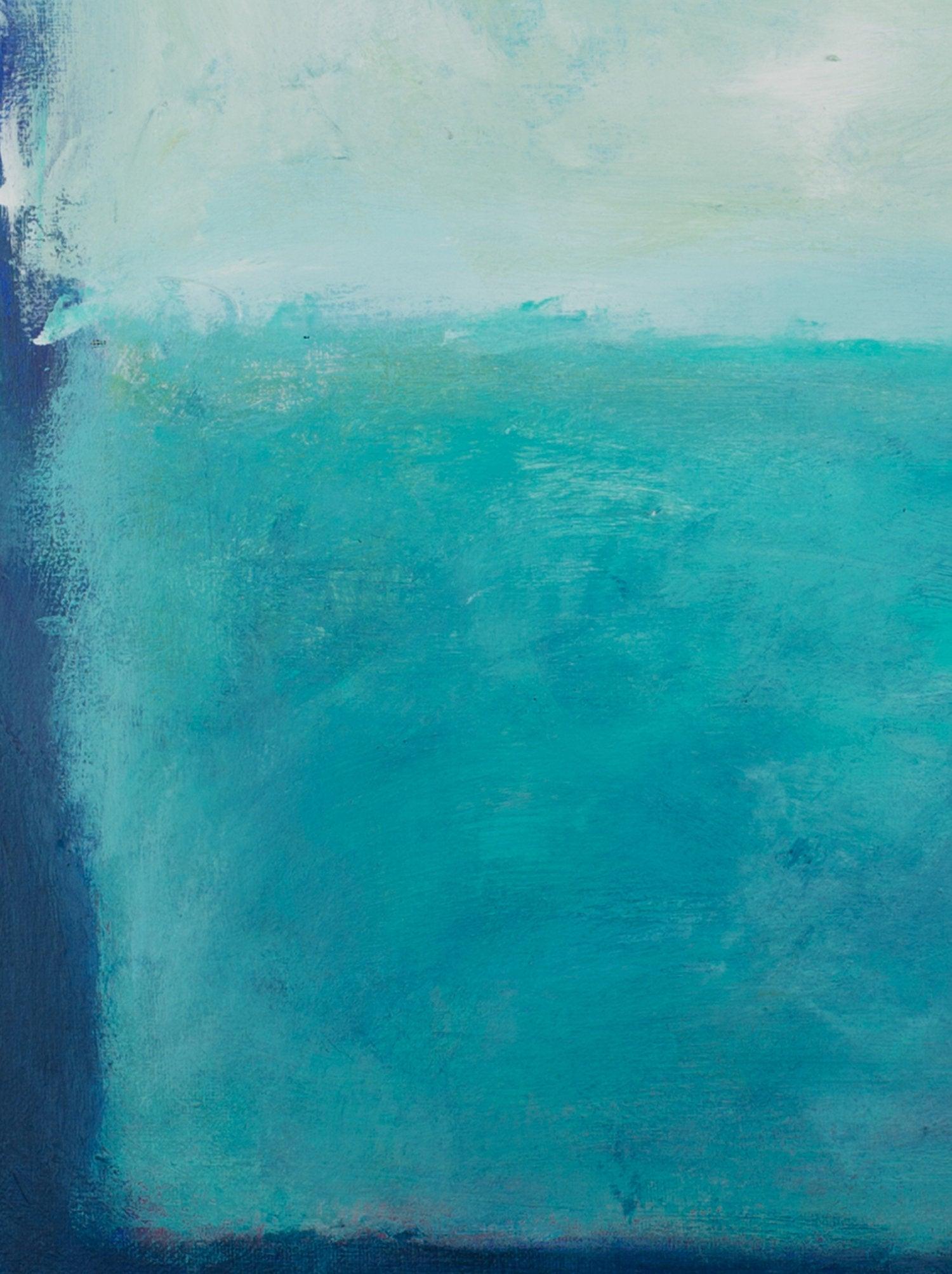 Blue Canvas art abstract painting, ocean wall art decor, Abstract Beach Art, Colorful Abstract Art Acrylic painting by Camilo Mattis - camilomattis.com