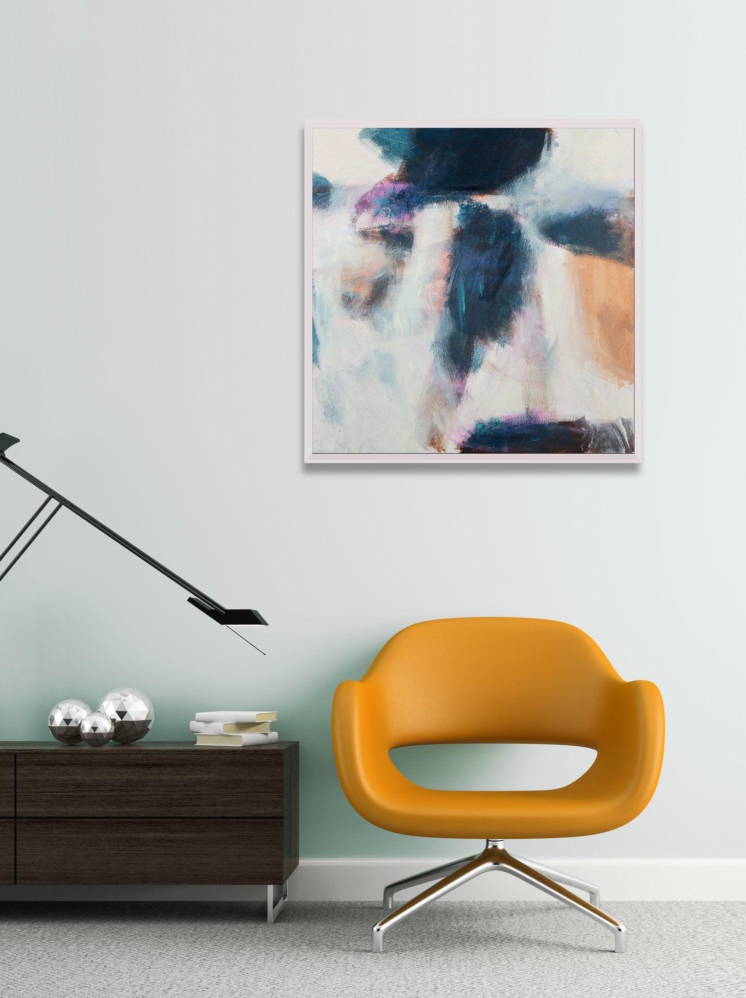 Black and white Canvas art abstract painting, Black minimalist art, Canvas painting, Colorful Abstract Art Acrylic painting by Camilo Mattis - camilomattis.com