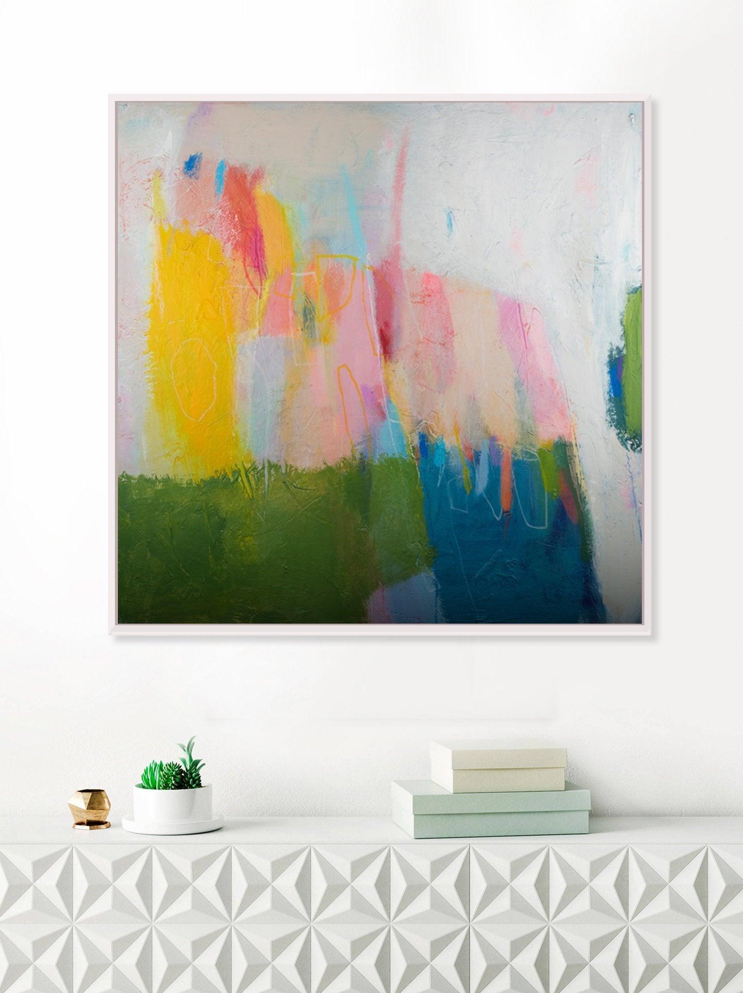Nature abstract painting, abstract art, original wall art painting, modern wall art by Camilo Mattis - camilomattis.com