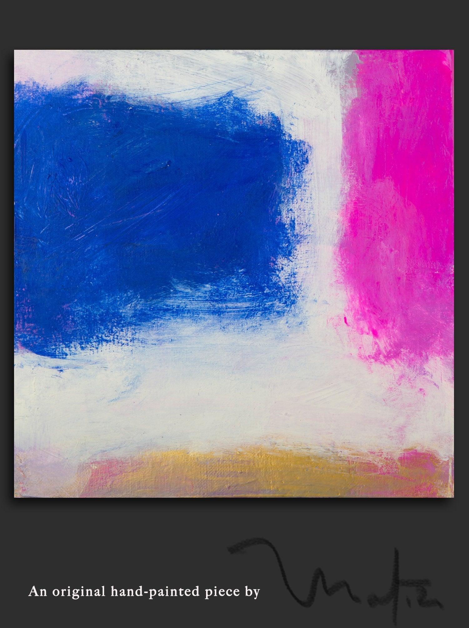 Pink abstract painting large Canvas original Painting pink and blue abstract Painting pink canvas painting large wall art - camilomattis.com