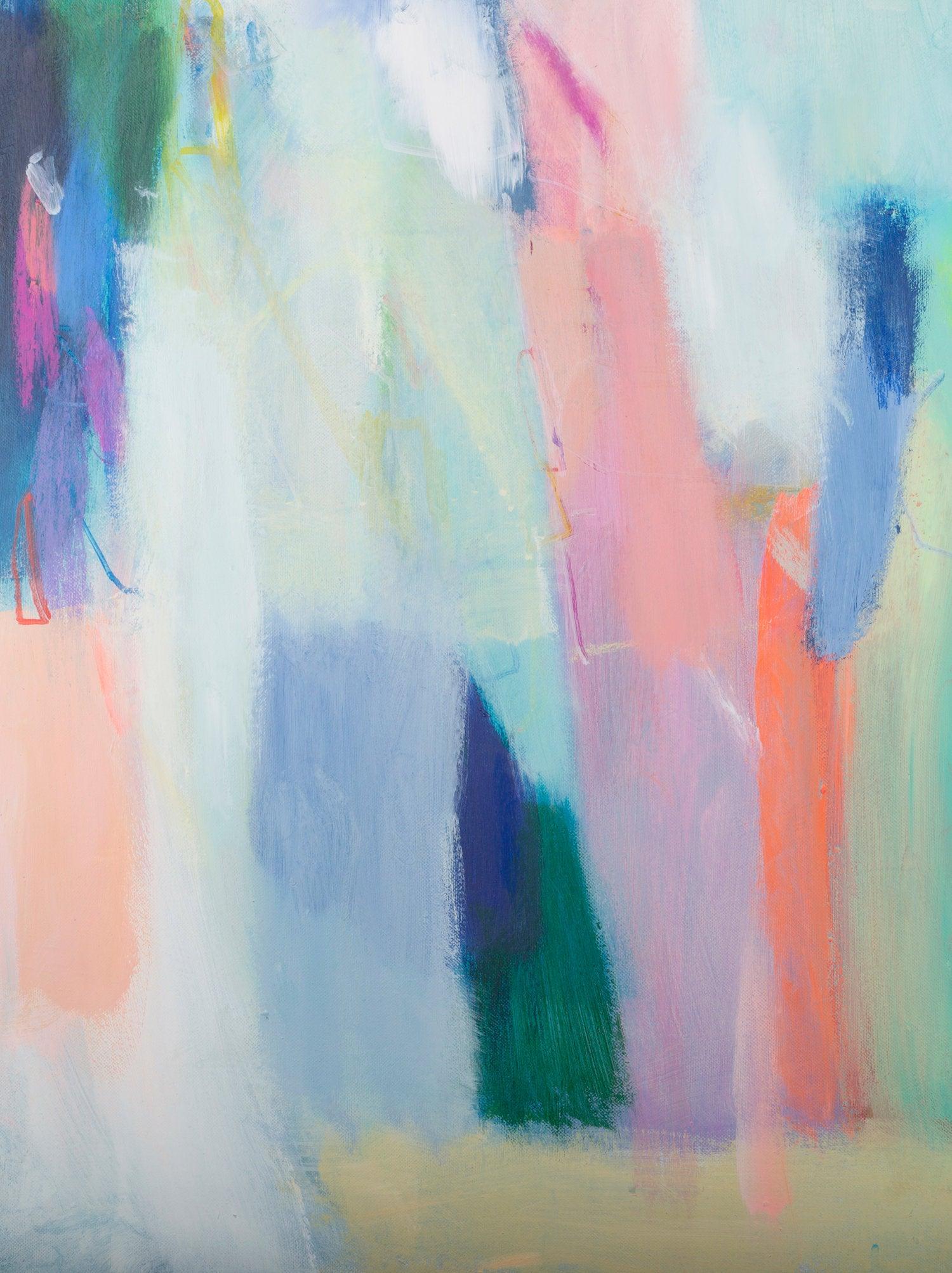 Abstract print, large modern wall art, abstract painting print, blue wall decor, living room wall art, Camilo Matis - camilomattis.com