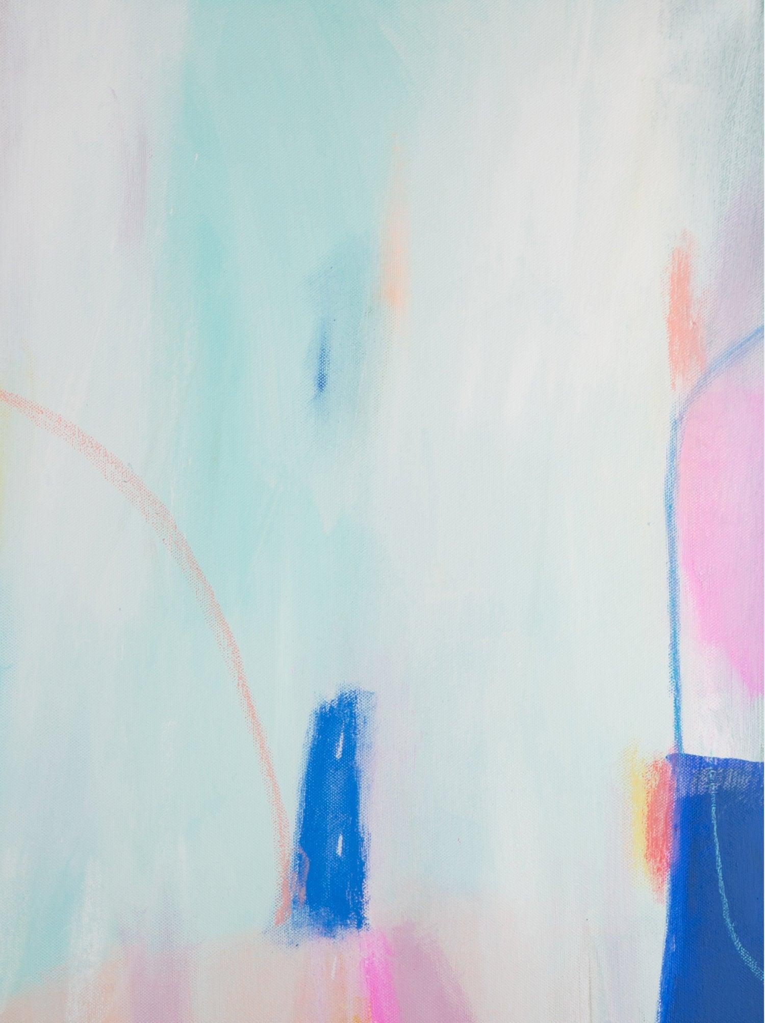 Teal blue abstract painting, abstract colorful painting , modern, original acrylic abstract art, abstract modern wall art - camilomattis.com