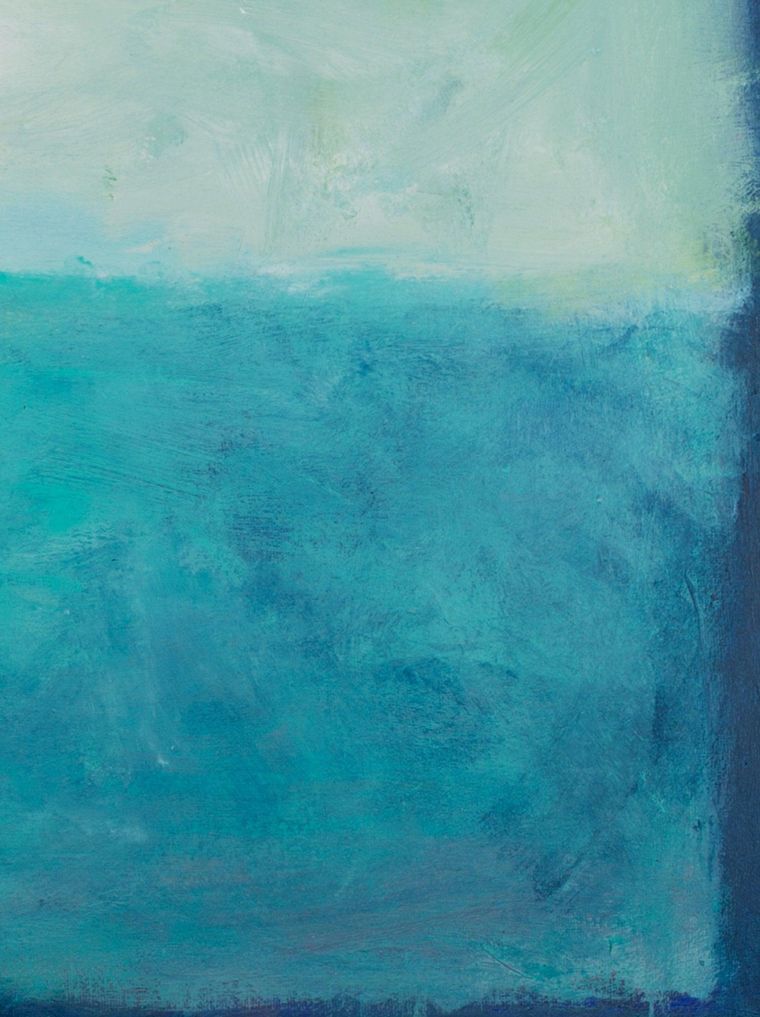 Blue Canvas art abstract painting, ocean wall art decor, Abstract Beach Art, Colorful Abstract Art Acrylic painting by Camilo Mattis - camilomattis.com