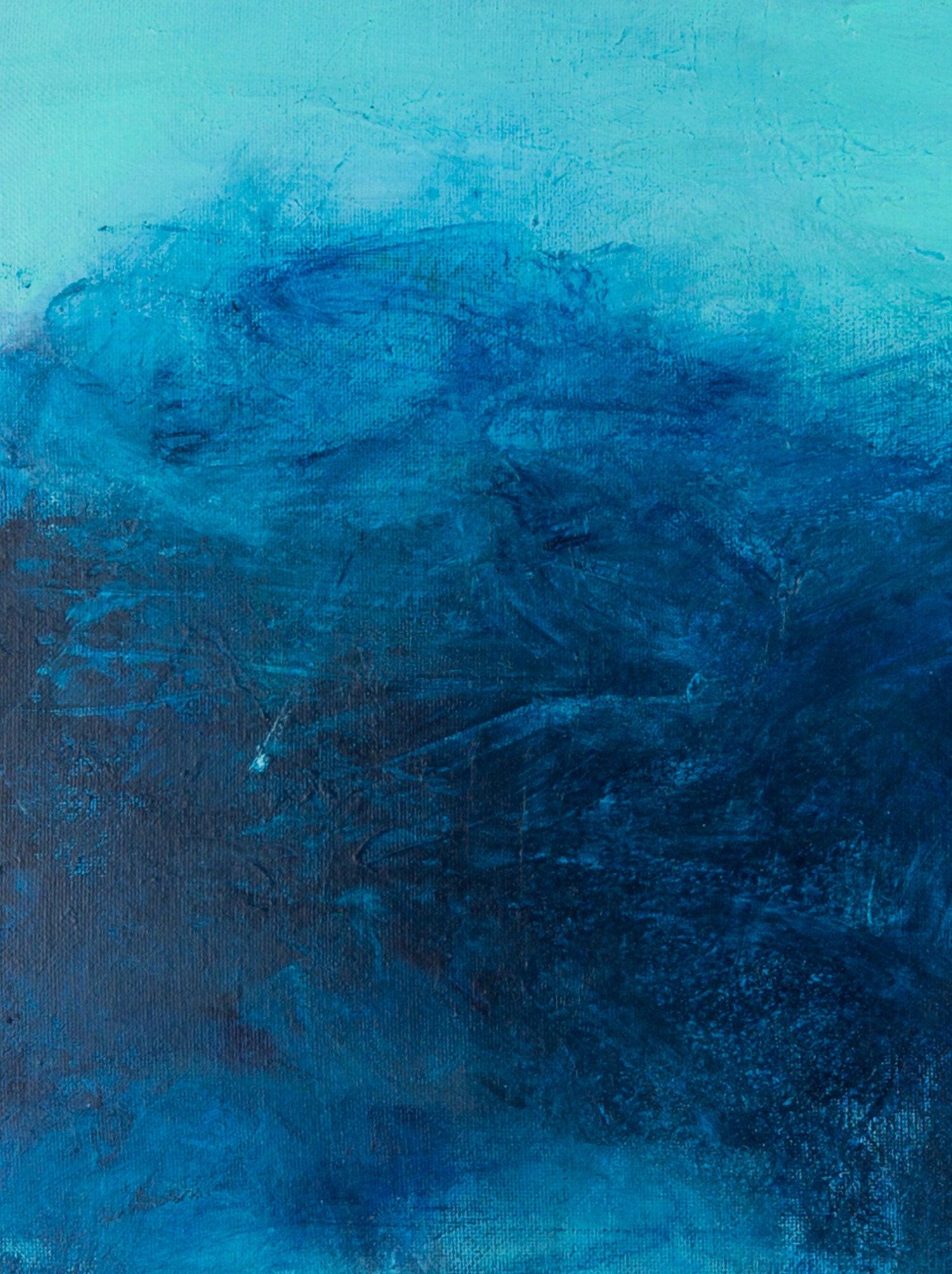 Blue ocean wall art decor, Canvas art abstract painting, Canvas painting, Colorful Abstract Art Acrylic painting by Camilo Mattis - camilomattis.com
