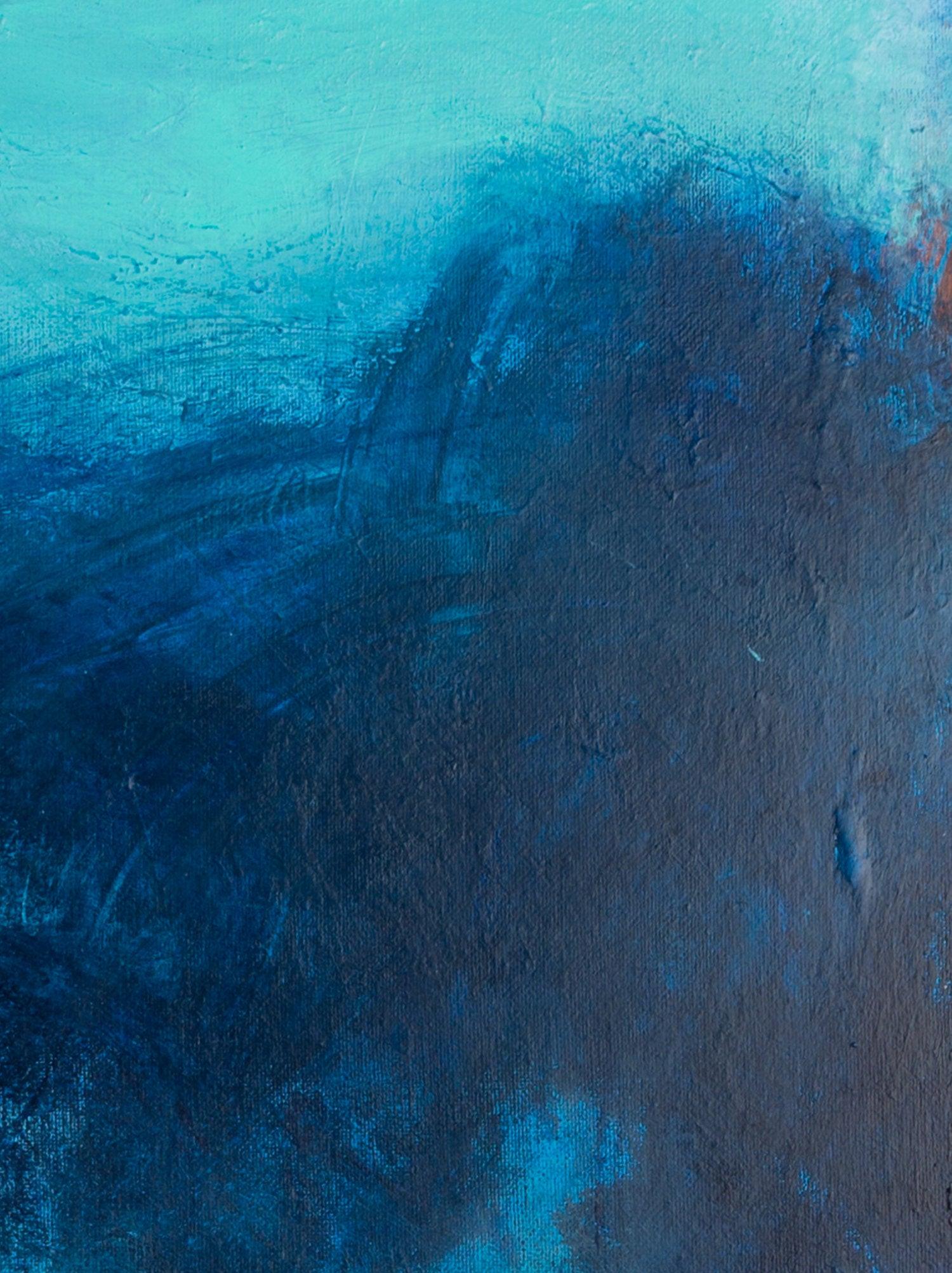 Blue ocean wall art decor, Canvas art abstract painting, Canvas painting, Colorful Abstract Art Acrylic painting by Camilo Mattis - camilomattis.com