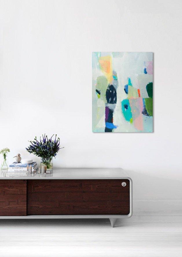 small wall art abstract colorful painting original abstract painting, modern, original acrylic abstract art, abstract modern canvas - camilomattis.com