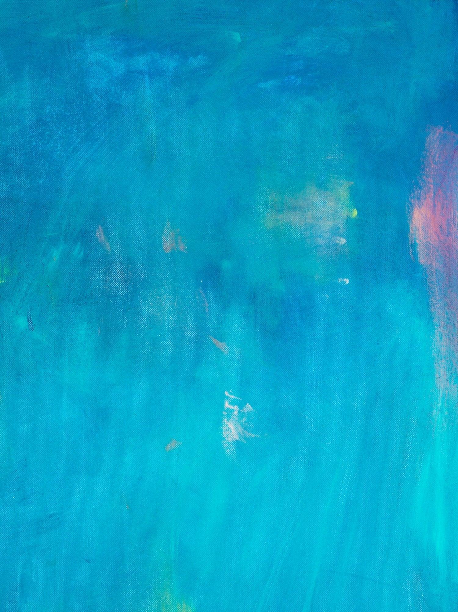 Blue abstract wall art, abstract art teal wall art decor canvas painting, large wall art, abstract canvas art by Camilo Mattis - camilomattis.com