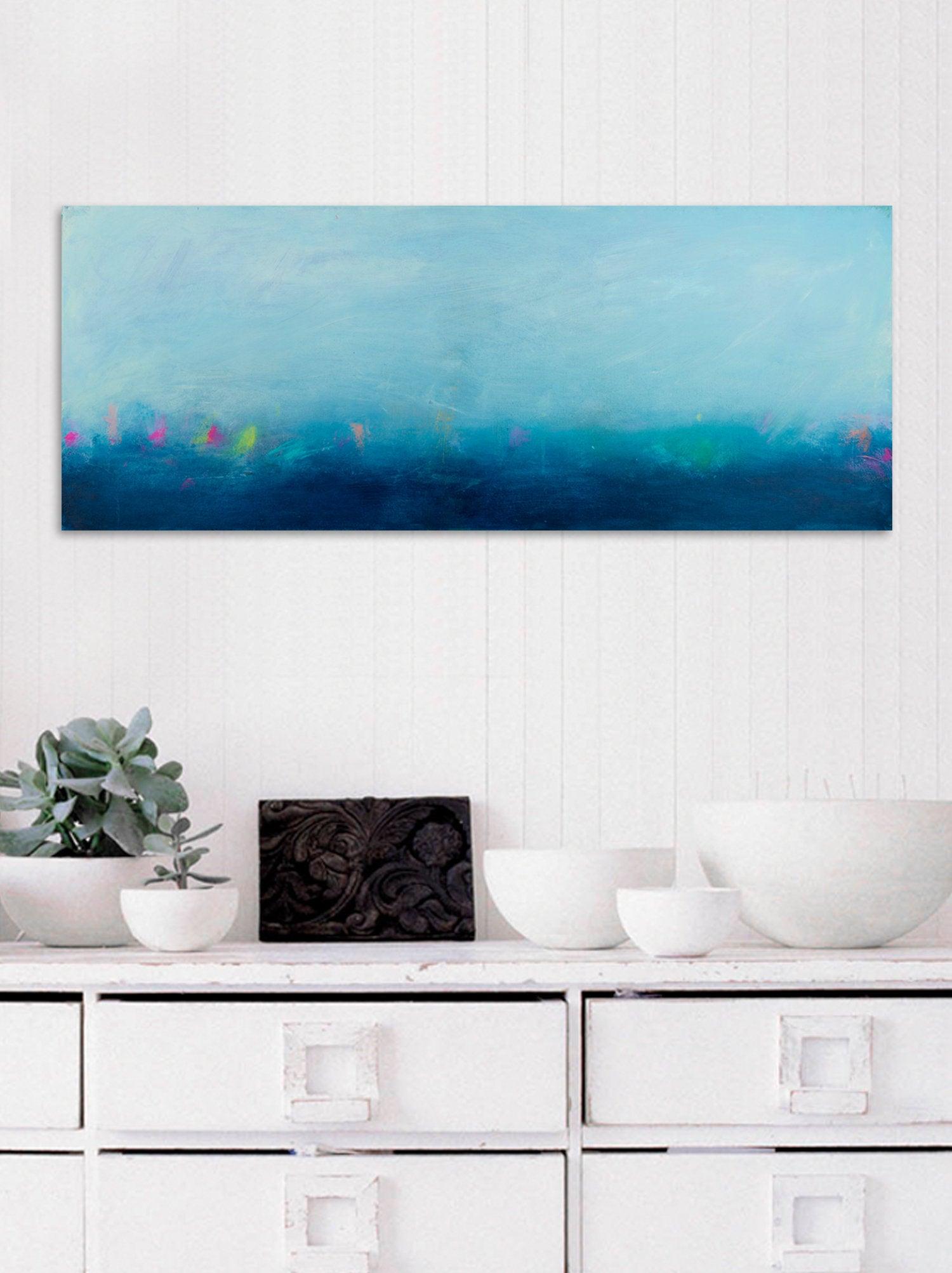 Coastal wall art wave painting ocean painting original seascape painting Camilo Mattis - camilomattis.com