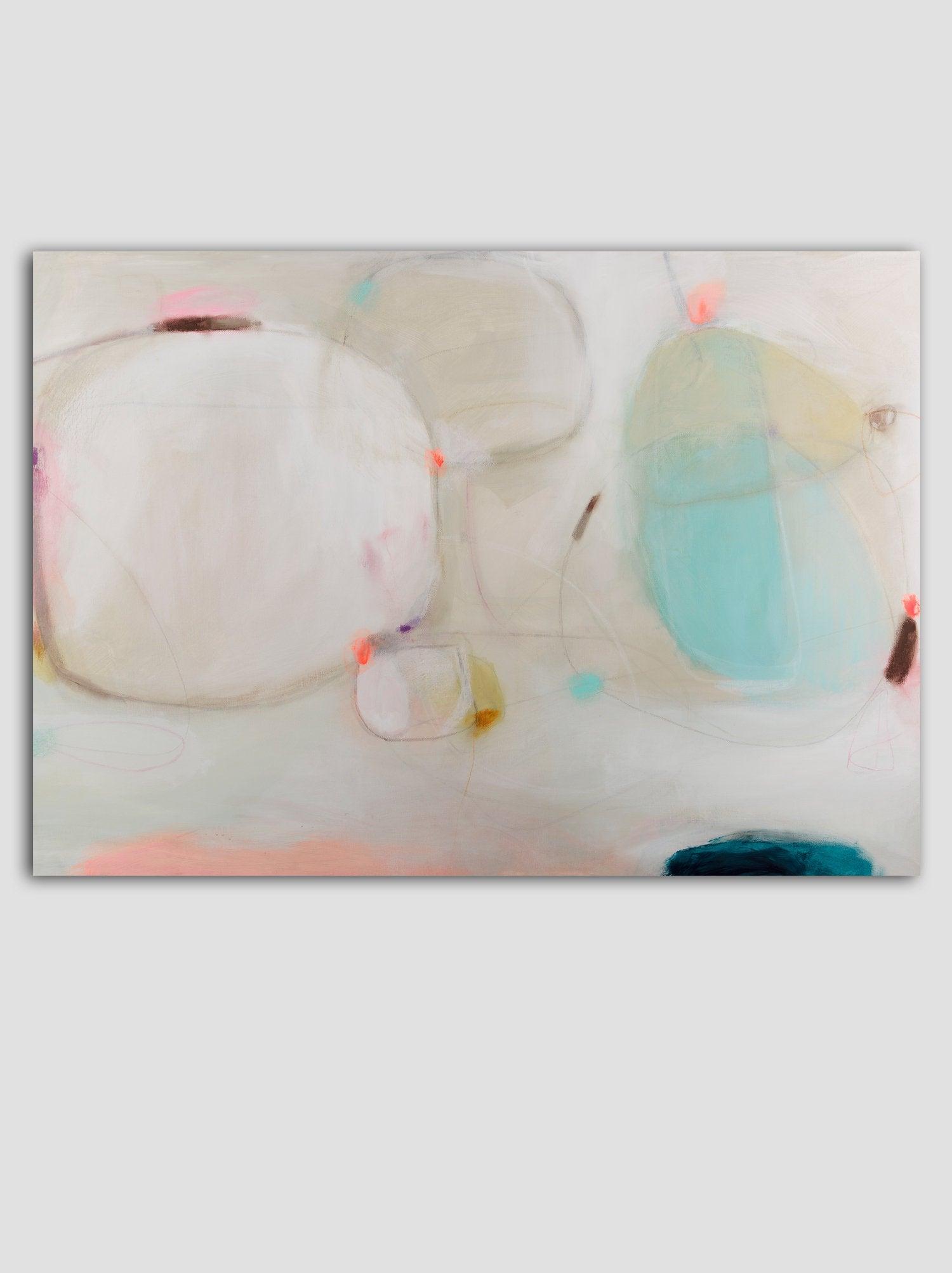 Beige Abstract art print, large modern wall art, abstract painting print, beige wall decor, living room wall art, Camilo Mattis - camilomattis.com